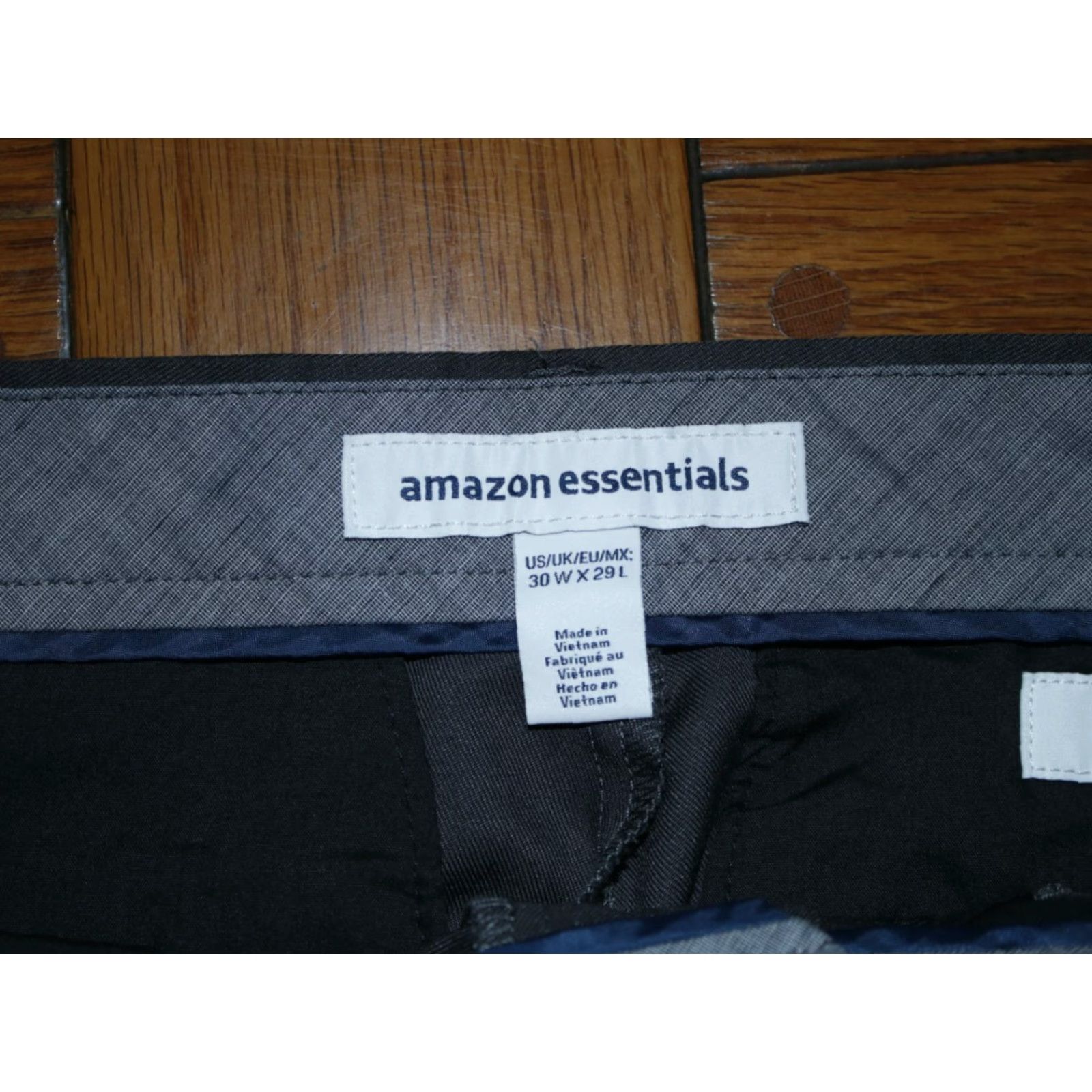 Essentials VINTAGE Amazon Essentials Men's Slim Fit Chino Pants Casual Flat Front 30 Gray 27 Inseam Mens Size US 30 / EU 46 - 6 Thumbnail