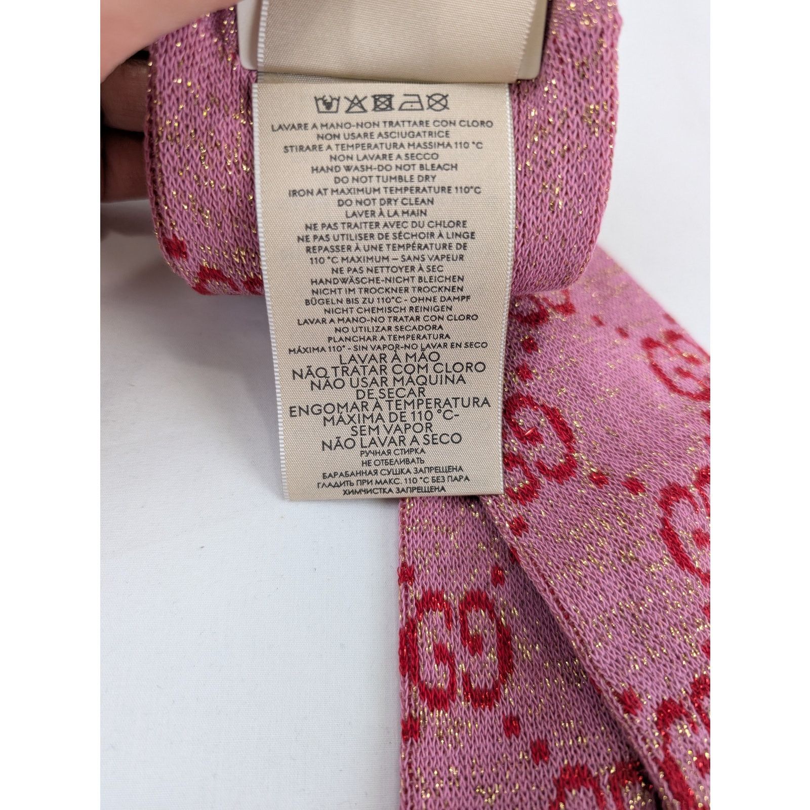 Gucci o1rshd1 Size: S / GG Logo Socks in Pink Size ONE SIZE - 11 Thumbnail