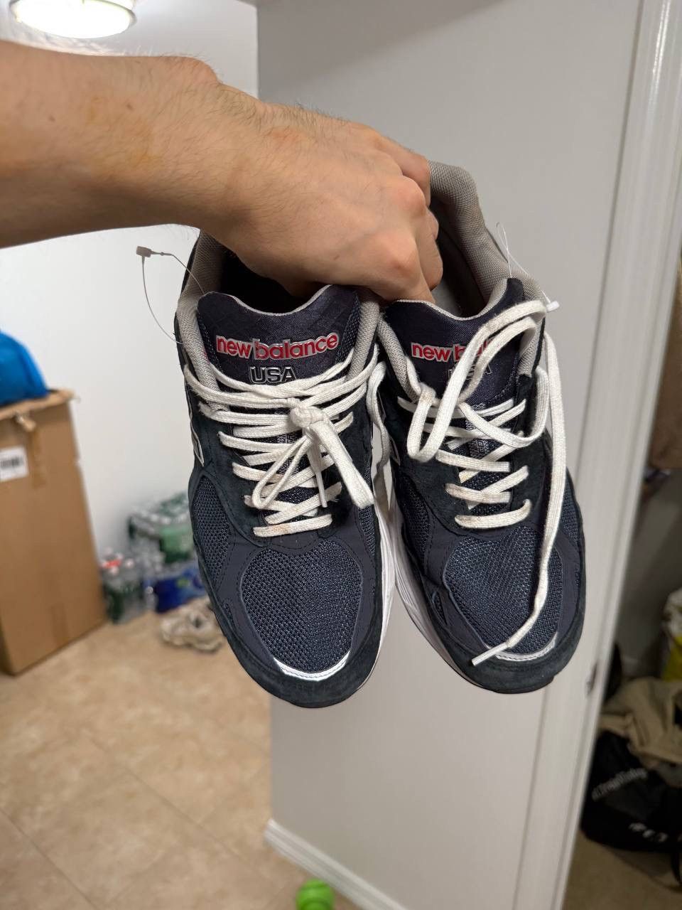 New Balance New Balance 990v3 made in usa navy denim Size US 9 / EU 42 - 2 Thumbnail