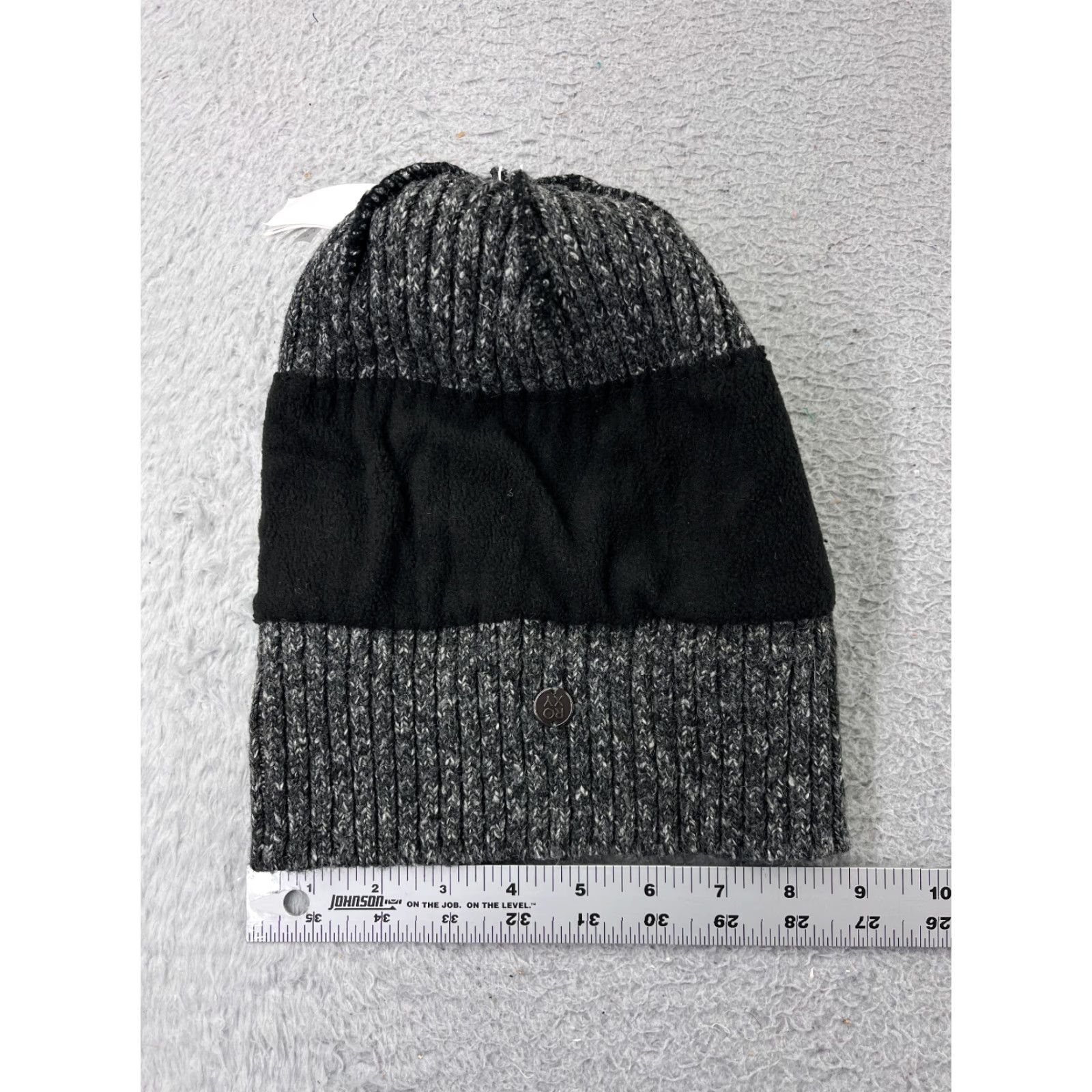 Vintage ROXY Beanie Hat One Size Gray Wool Blend Knit Lined Pom Ski Women's Size ONE SIZE - 5 Thumbnail