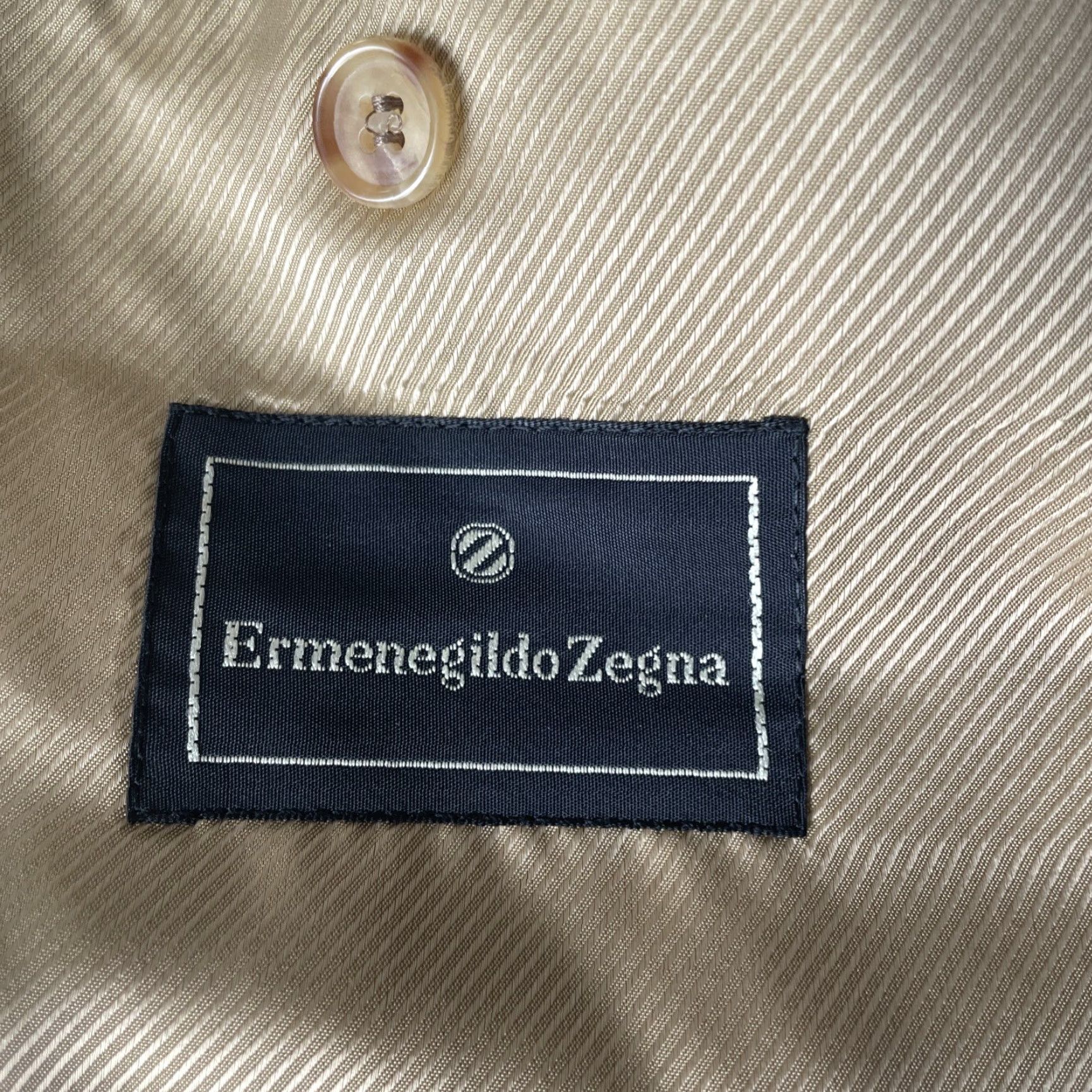 Ermenegildo Zegna VINTAGE Ermenegildo Zegna Sport Coat Mens 46R Cashmere Windowpane Blazer Notch Lapel Brown Size 46R - 3 Thumbnail