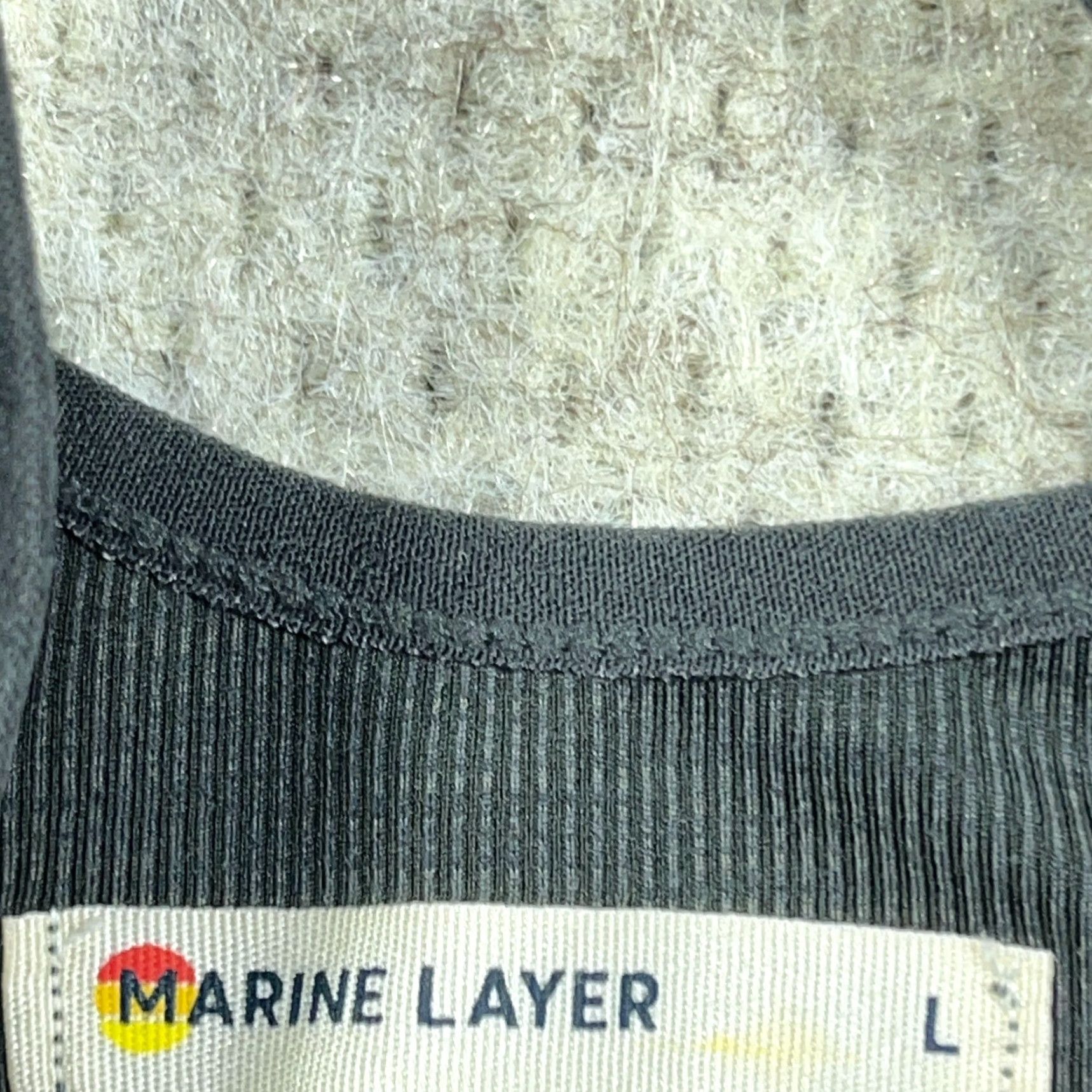 Marine Layer Marine Layer Tak Top Gray Women L Tank Round Neck Sleeveless Pullover Casual Outdoor All Seasons Breathable Regular Size L / US 10 / IT 46 - 5 Thumbnail