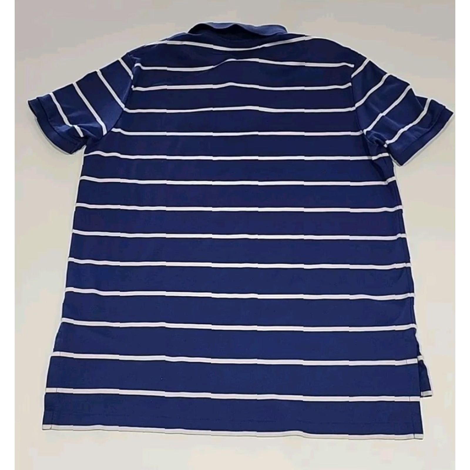 Ralph Lauren VINTAGE Polo Ralph Lauren SS Large Blue White Stripe Polo Shirt 44" Chest Likeonew Size US L / EU 52-54 / 3 - 5 Thumbnail