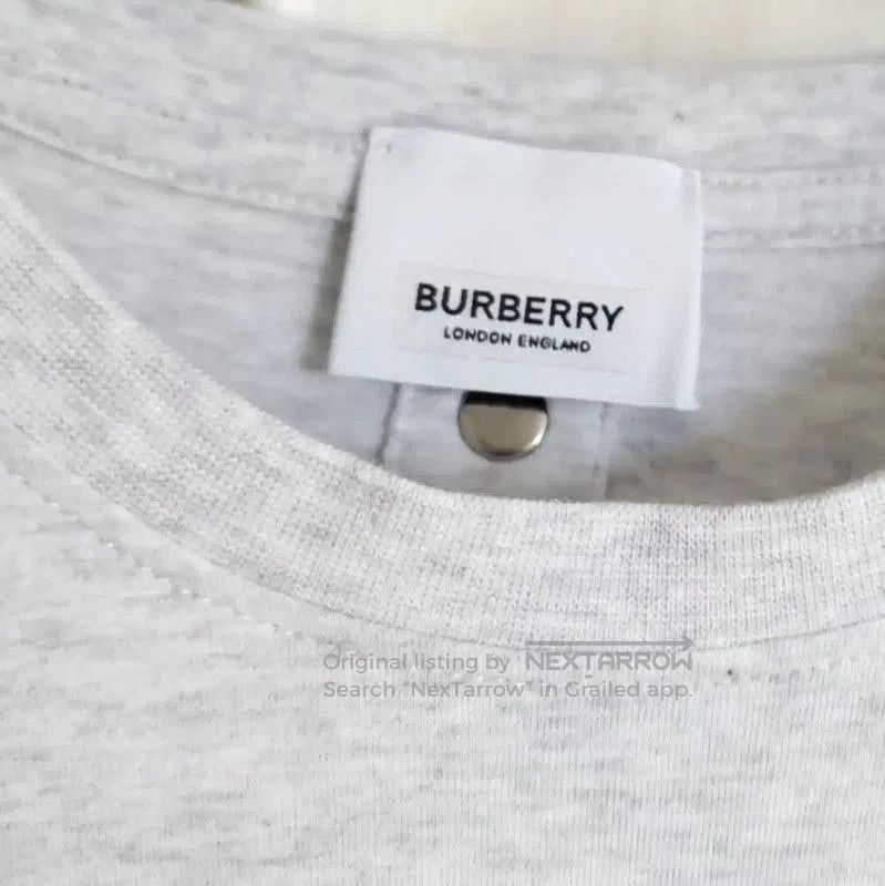 Burberry Burberry Summer Gray Cotton Short Sleeve Tee. Size XXS / US 00 / IT 34 - 9 Thumbnail