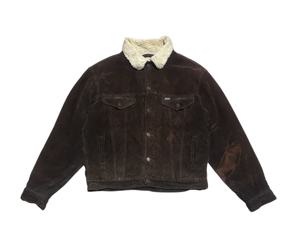 Levi's Trashed Vintage Levis Corduroy Trucker Jacket Sun Faded Size US M / EU 48-50 / 2 - 1 Thumbnail