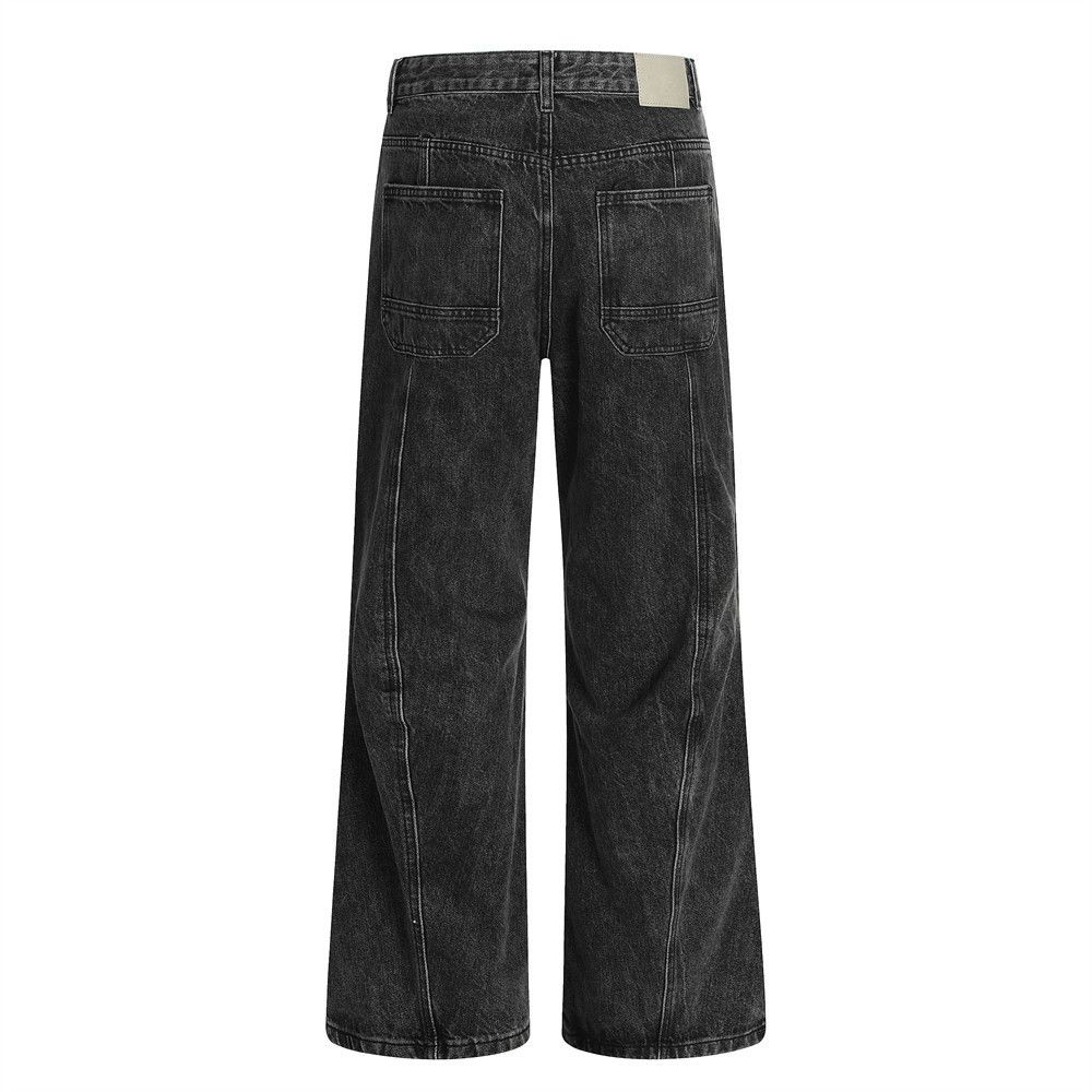 Japanese Brand × Jean Retro punk street trend loose casual washed distressed jeans Size US 32 / EU 48 - 3 Thumbnail
