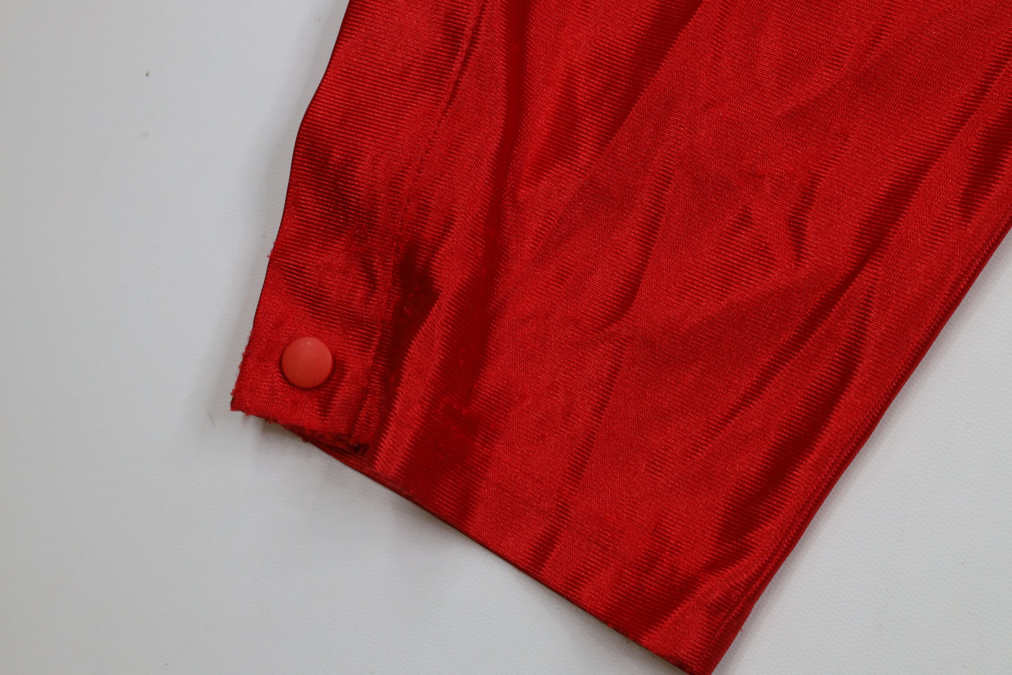 Vintage Vintage 90s Streetwear Silky Polyester Tearaway Pants Red Size US 34 / EU 50 - 5 Thumbnail