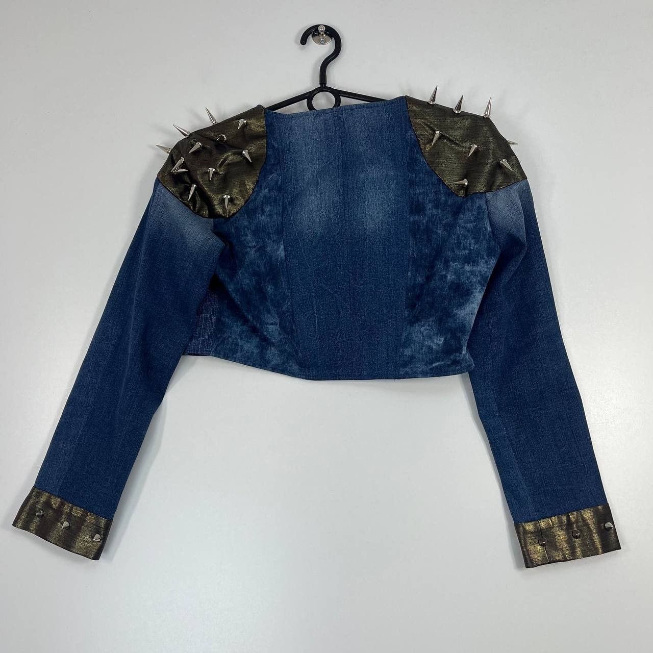 Other Womens Cropped Denim Jacket Bolero Riri Swiss Zip Size S Size S / US 4 / IT 40 - 6 Thumbnail