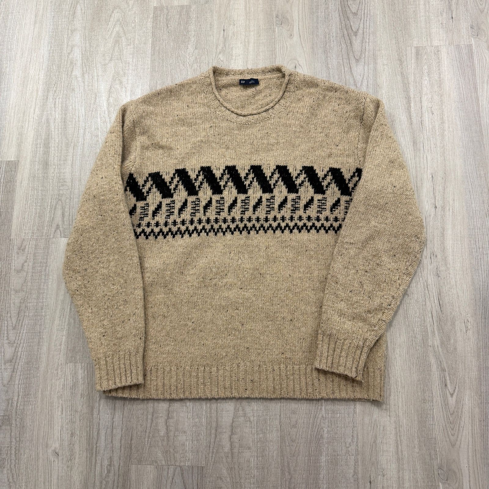Gap Gap Wool Blend Roll Neck Fair Isle Sweater Men's Large Tall Size US L / EU 52-54 / 3 - 1 Thumbnail