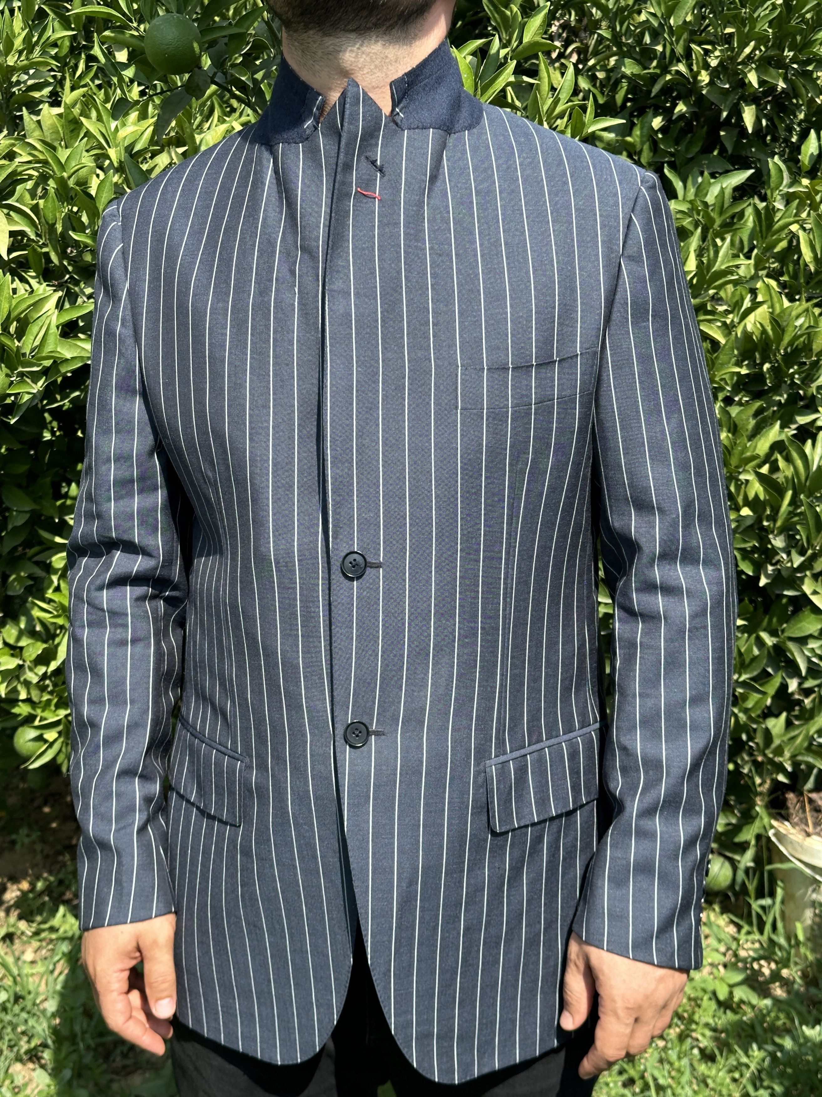 Isaia Isaia Napoli Royal Blazer Suit Formal Striped Jacket Size 52 Size 52R - 5 Thumbnail