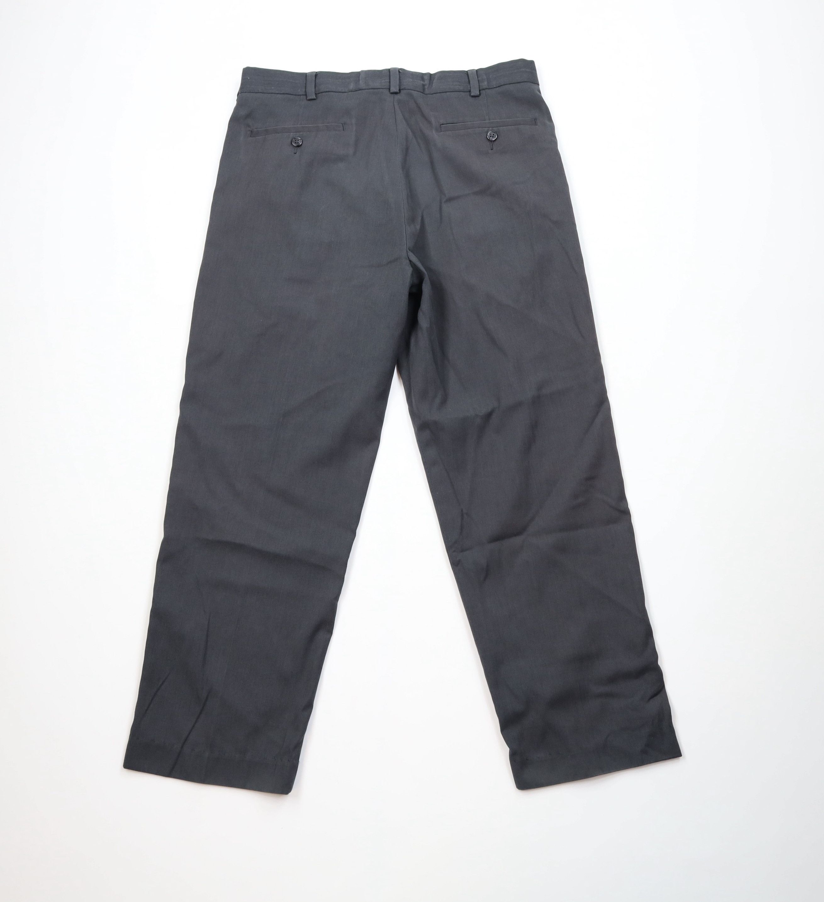 Vintage Y2K Streetwear Wide Leg Chino Pants Trousers Dark Gray Size US 34 / EU 50 - 9 Thumbnail