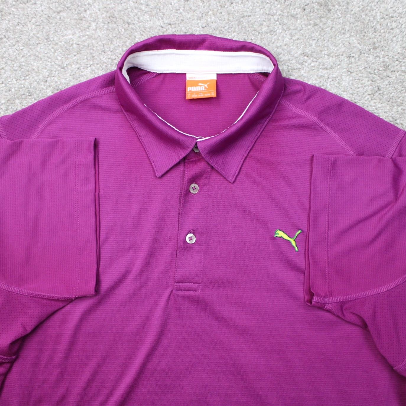 Puma PUMA Polo Shirt Mens Large Purple USP Dry Golf Polyester Short Sleeve Pullover Shirt Size US L / EU 52-54 / 3 - 2 Thumbnail
