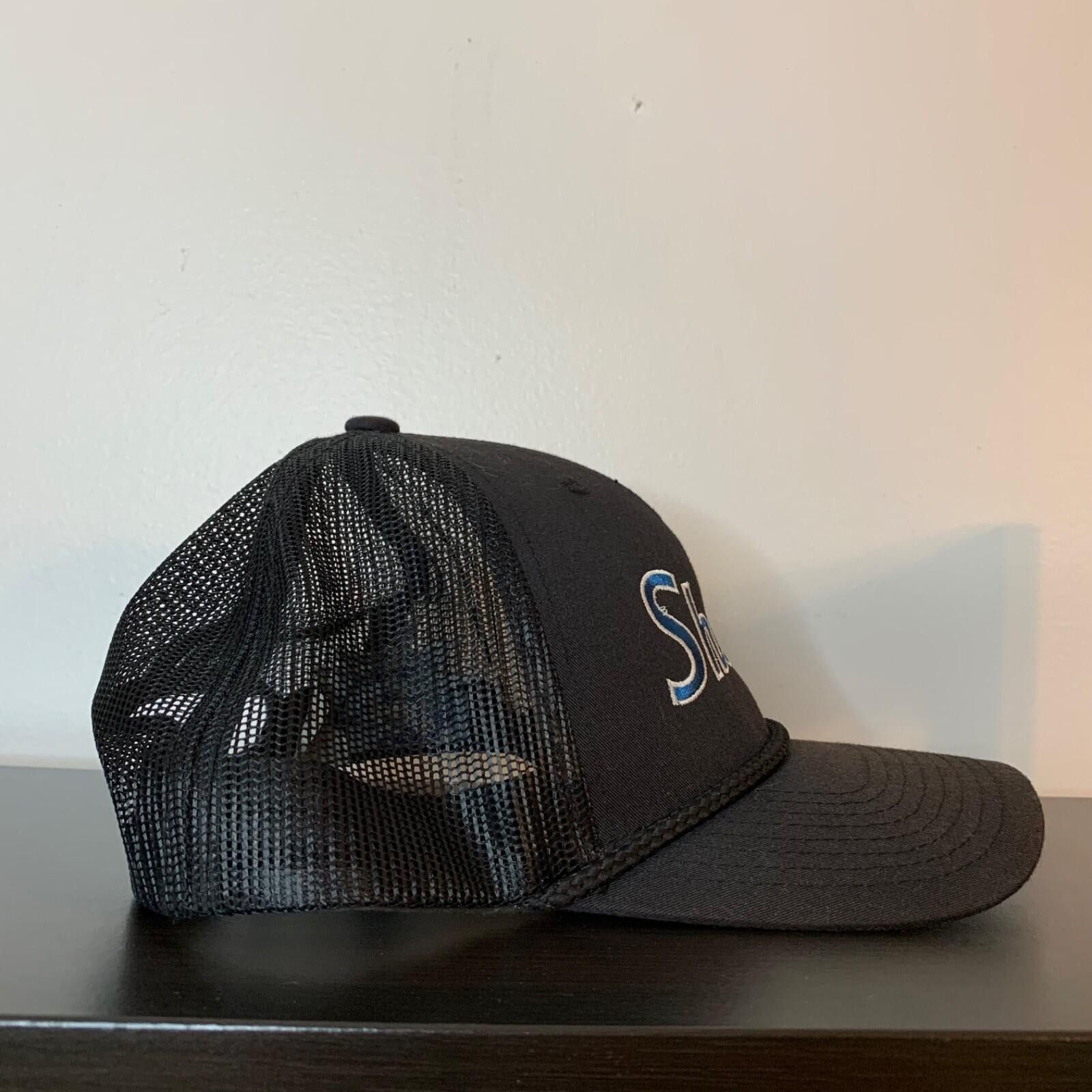 NHL Vintage 90s San Jose Sharks NHL Mesh Back Trucker Hat Black Size ONE SIZE - 3 Thumbnail