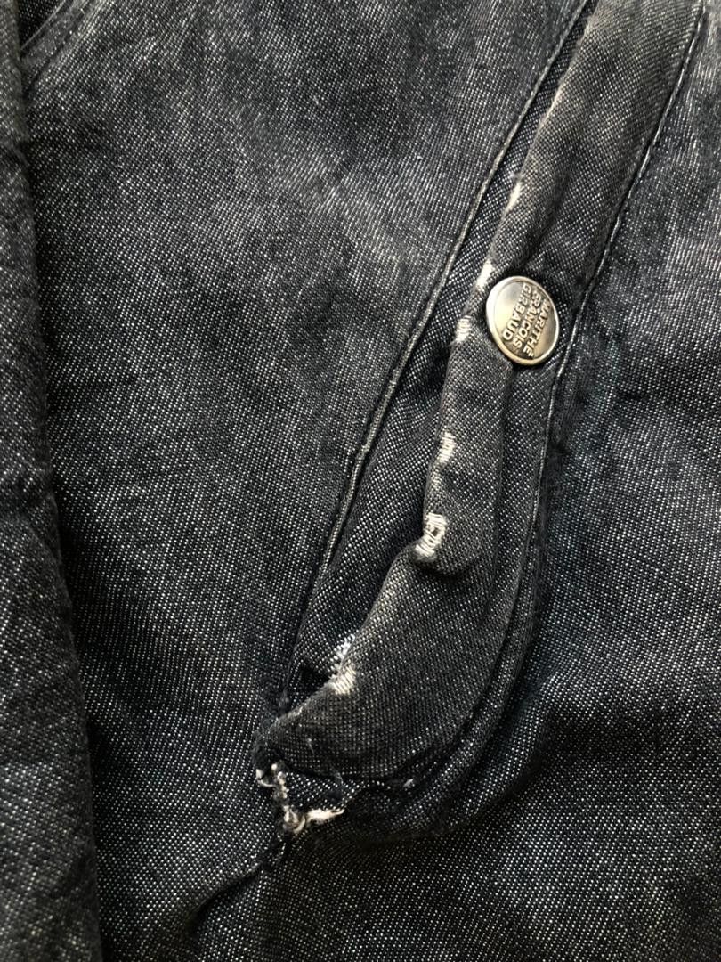 Marithe + Francois Girbaud Vintage Marithe Francois Girbaud Denim Parka Faux Fur Hood Size US L / EU 52-54 / 3 - 11 Thumbnail