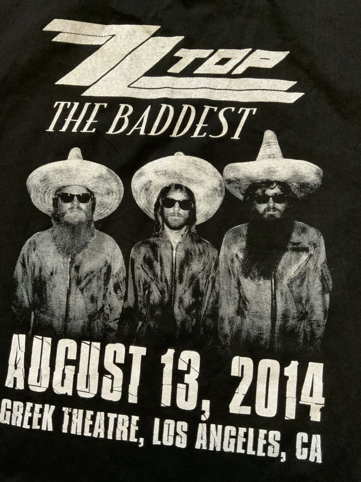 Band Tees ZZ Top La Futura Tour Greek Theatre The Baddest Band TShirt Size US XL / EU 56 / 4 - 8 Thumbnail