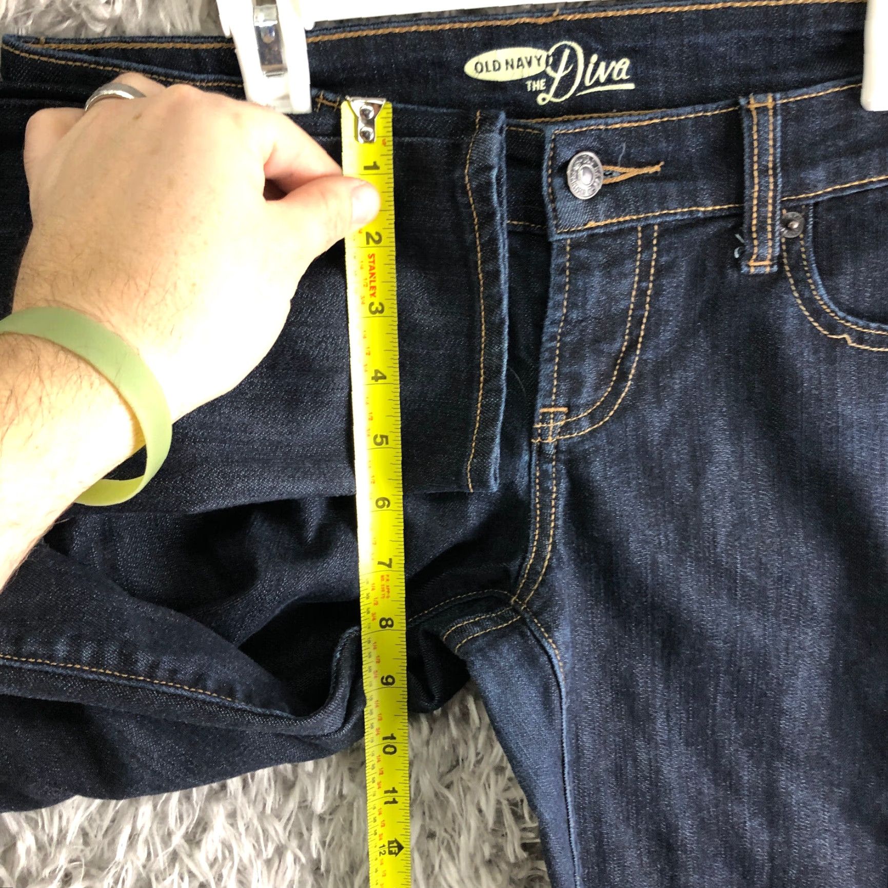 Old Navy VINTAGE Old Navy The Diva Jeans Size 2 Womens Mid Rise Dark Wash Blue Denim Jeans Size 26" / US 2 / IT 38 - 4 Thumbnail