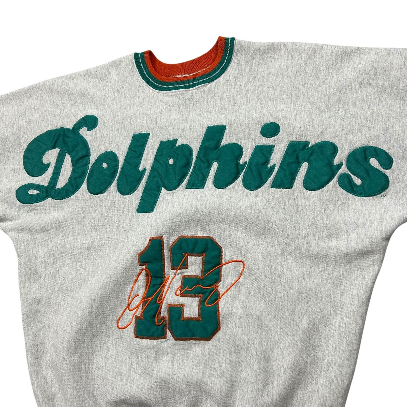 NFL VTG 90s MIAMI DOLPHINS MARINO LEGENDS SPELL OUT SWEATSHIRT Size US XL / EU 56 / 4 - 2 Thumbnail