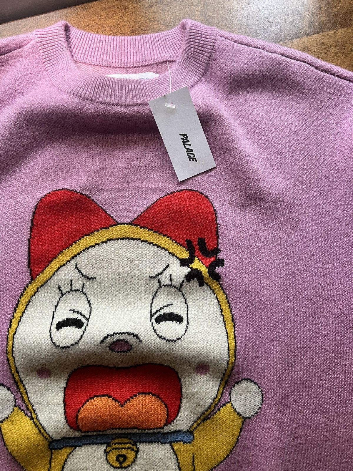 Palace Doraemon Pink Knit Sweater 