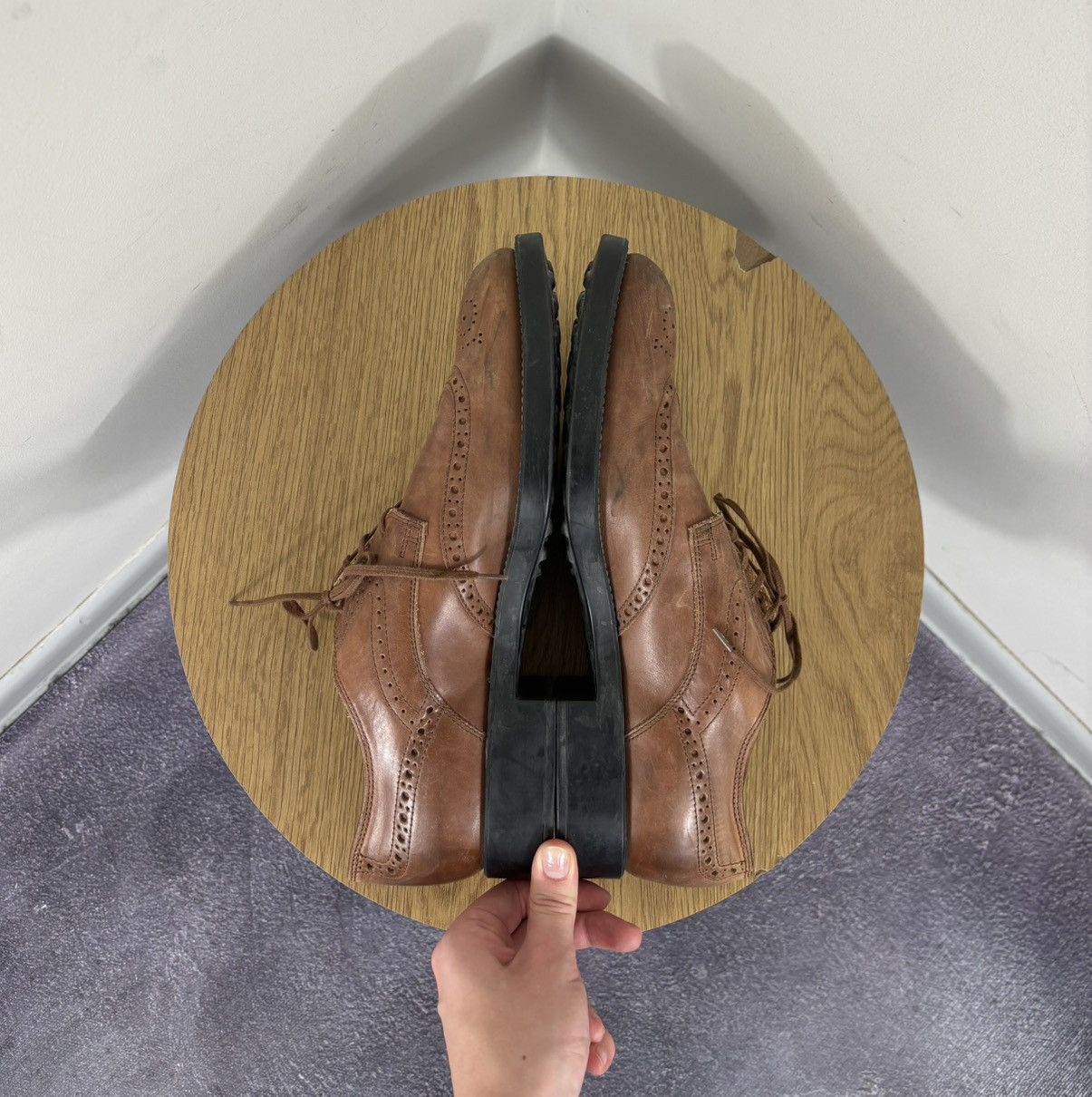 Tod's Tod’s Men’s Brown Lace-Up Formal Leather Oxford Brogue Shoes Size US 9 / EU 42 - 15 Thumbnail