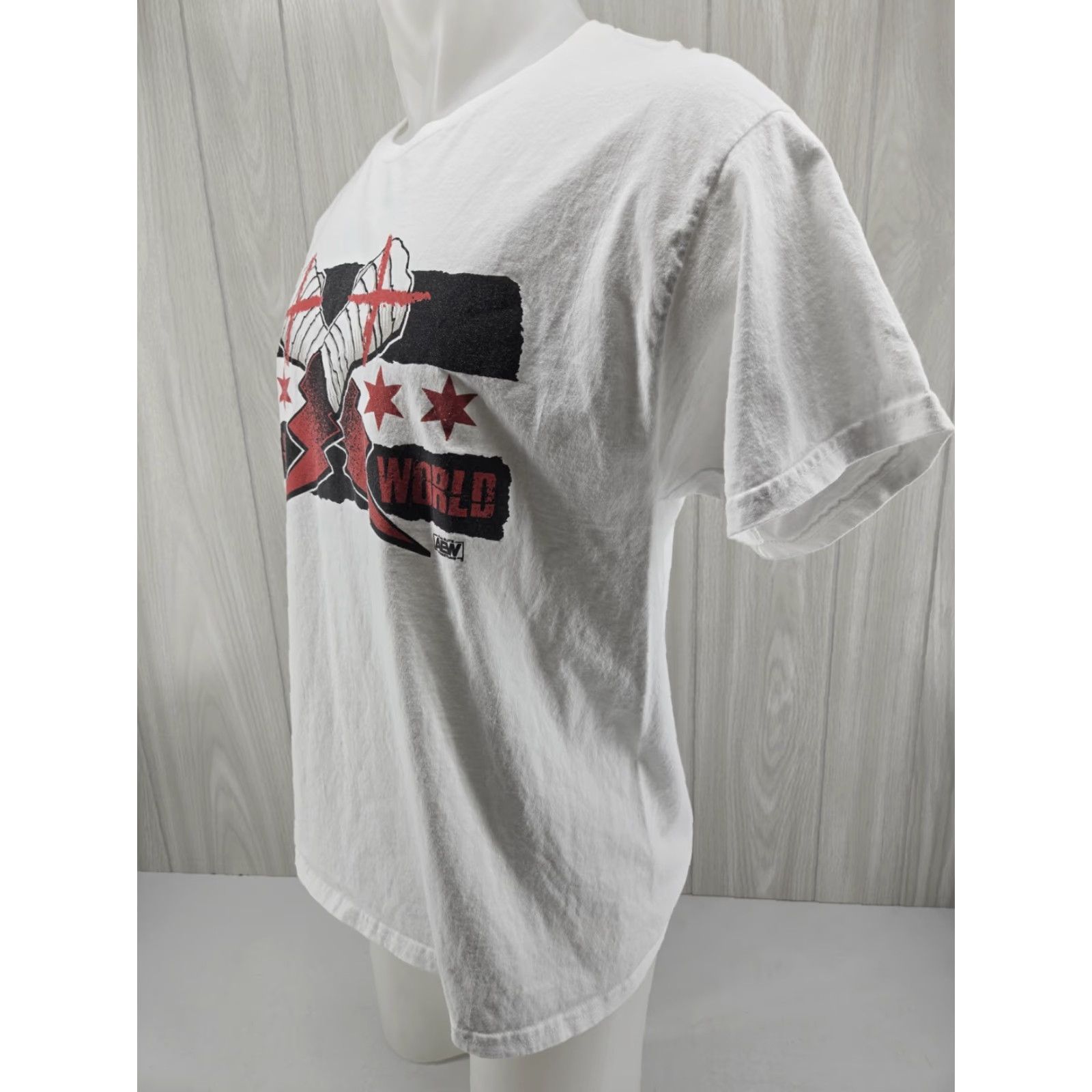 Gildan VINTAGE CM Punk AEW Men's Short Sleeve T-Shirt White 100% Cotton Crew Neck L Shirts Mens CM Punk AEW Shirt Size US L / EU 52-54 / 3 - 4 Thumbnail