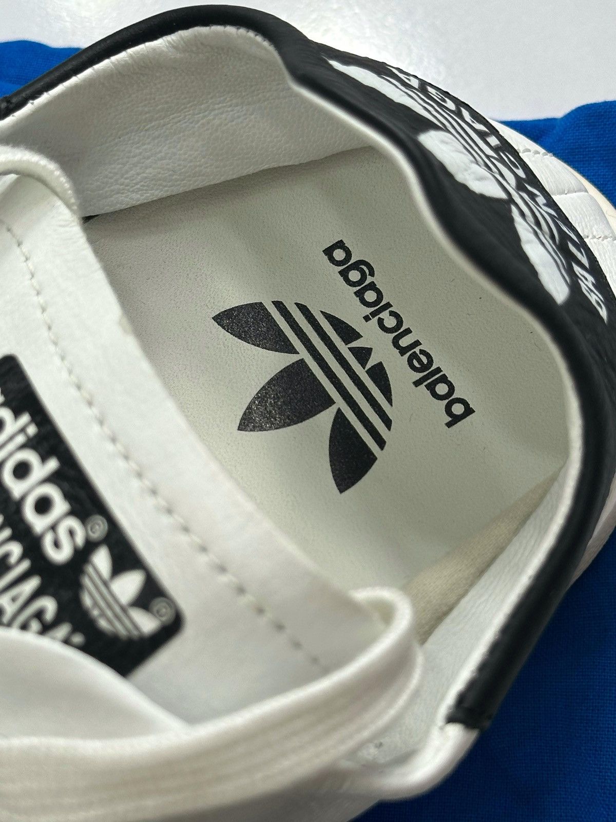 Balenciaga Balenciaga Adidas Stan Smith Stan Smith White Black Size US 8 / EU 41 - 5 Thumbnail