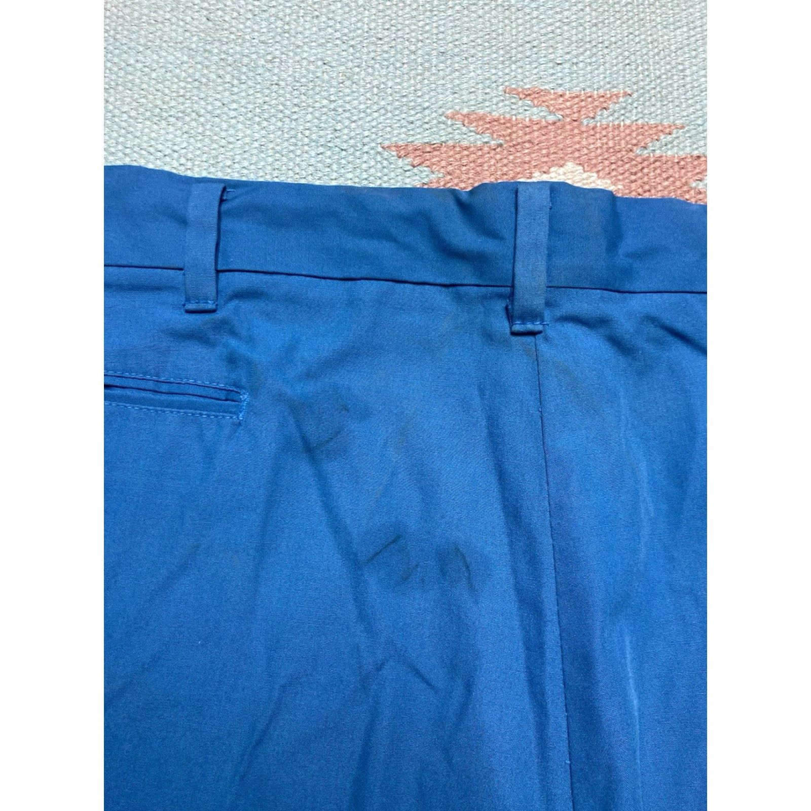 Penn VINTAGE 70s JCPenney shorts Penn prest blue casual men’s size 39 poly cotton Size US 39 - 7 Thumbnail