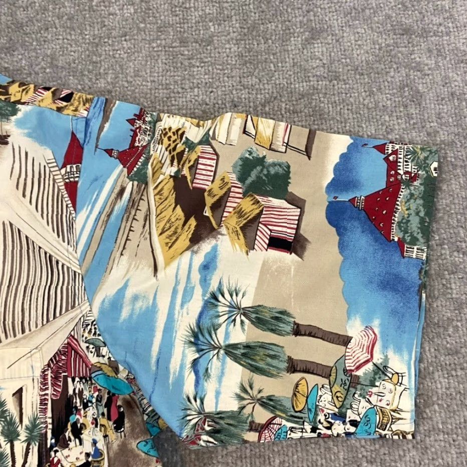 Reyn Spooner REYN SPOONER Shirt Mens Medium Button Hawaiian Exclusive Island Beach Print S/S Size US M / EU 48-50 / 2 - 4 Thumbnail