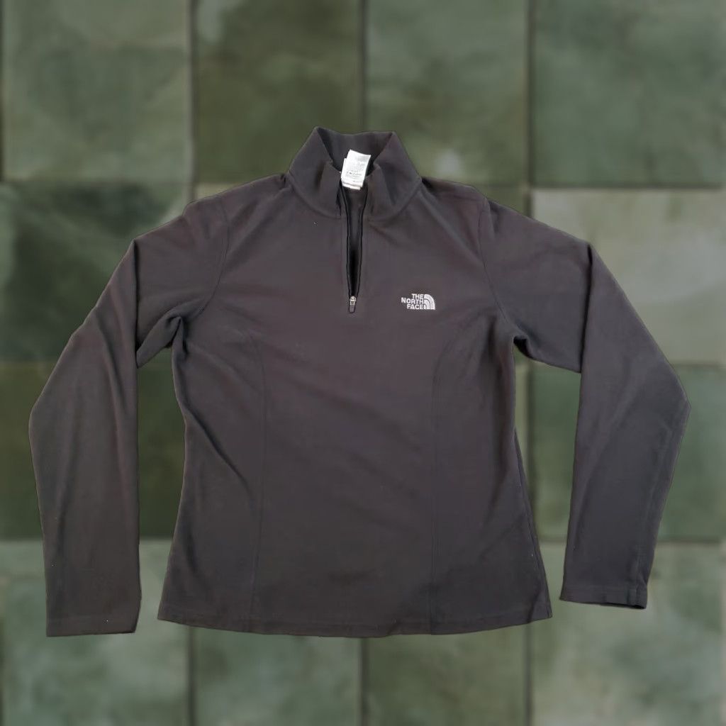 The North Face The North Face Jacket Womens Small Black Fleece 1/4 Zip Lightweight Outdoors Hiking Size S / US 4 / IT 40 - 1 Thumbnail
