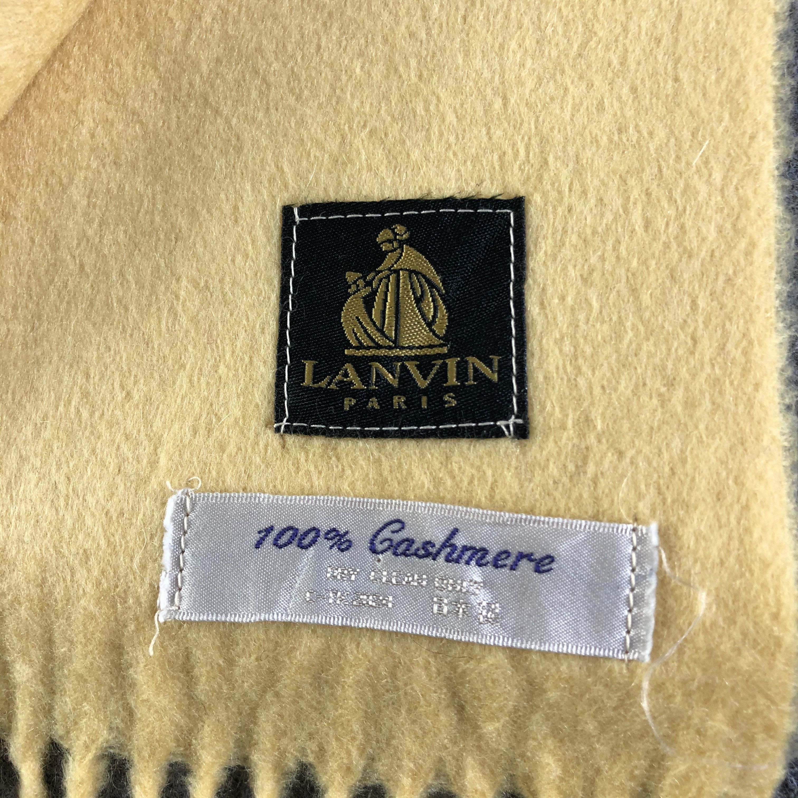 Lanvin Lanvin Cashmere Scarf / Muffler / Neckwear P649 Size ONE SIZE - 6 Thumbnail