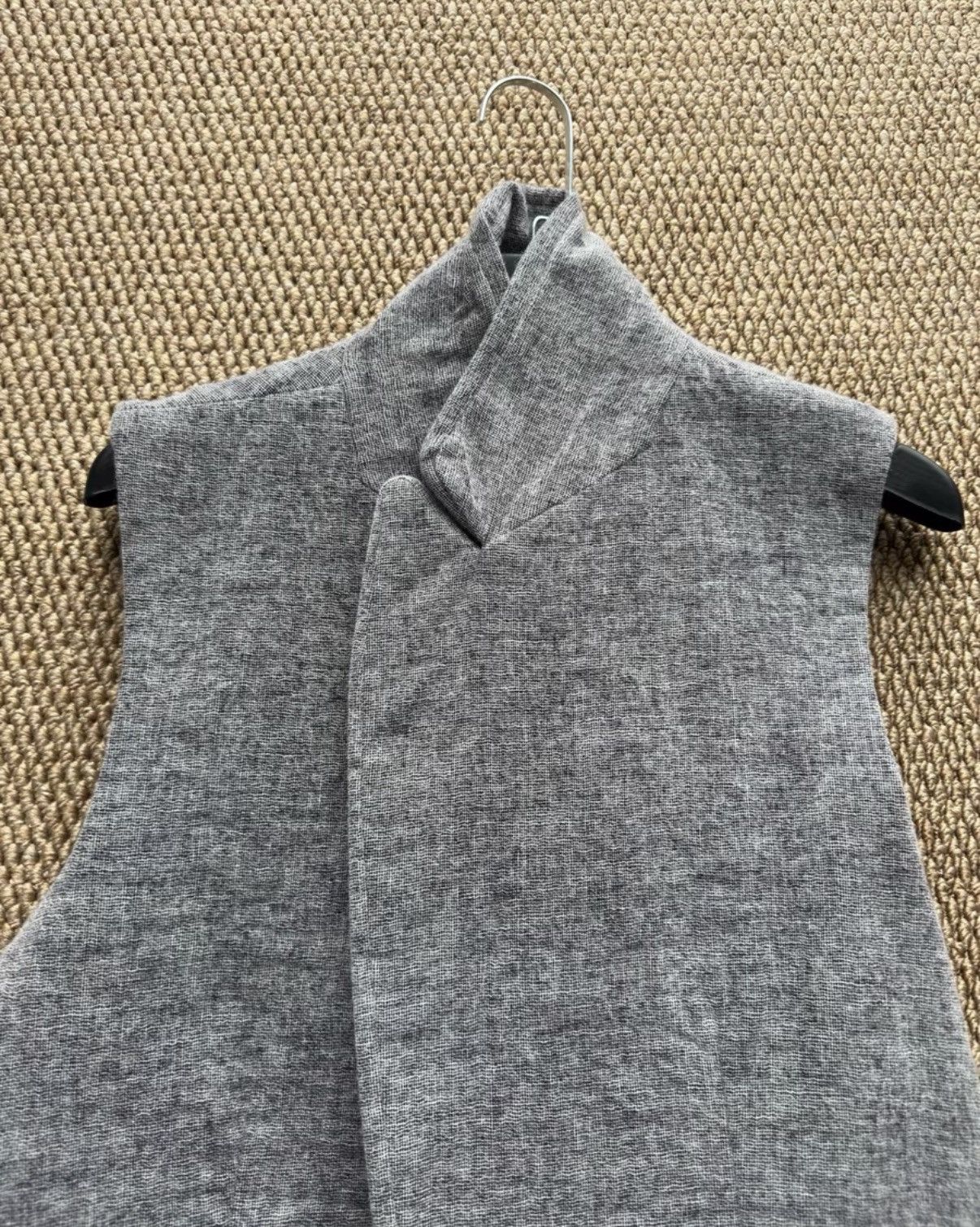 Ann Demeulemeester Ann Demeulemeester Grey Wool Cashmere Vest K23 Size US XS / EU 42 / 0 - 4 Thumbnail