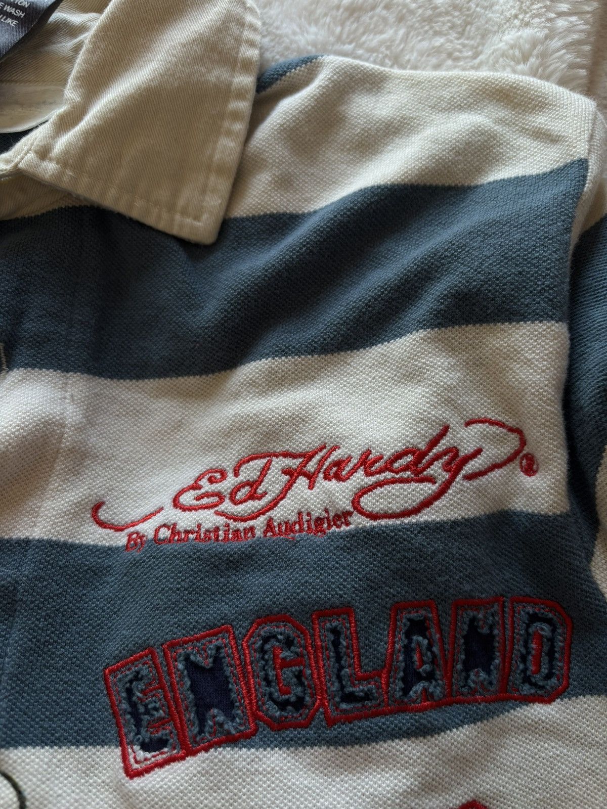 Ed Hardy Ed Hardy polo with patch detailing Size US S / EU 44-46 / 1 - 3 Thumbnail