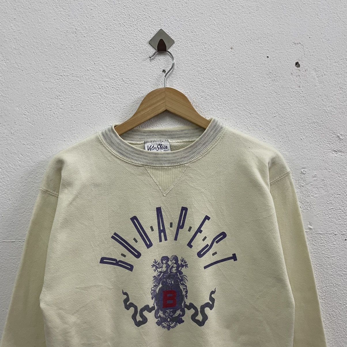 Velva Sheen × Vintage 🔥Vintage 90s Velva Sheen Budapest Big Logo Sweatshirts Size US S / EU 44-46 / 1 - 4 Thumbnail