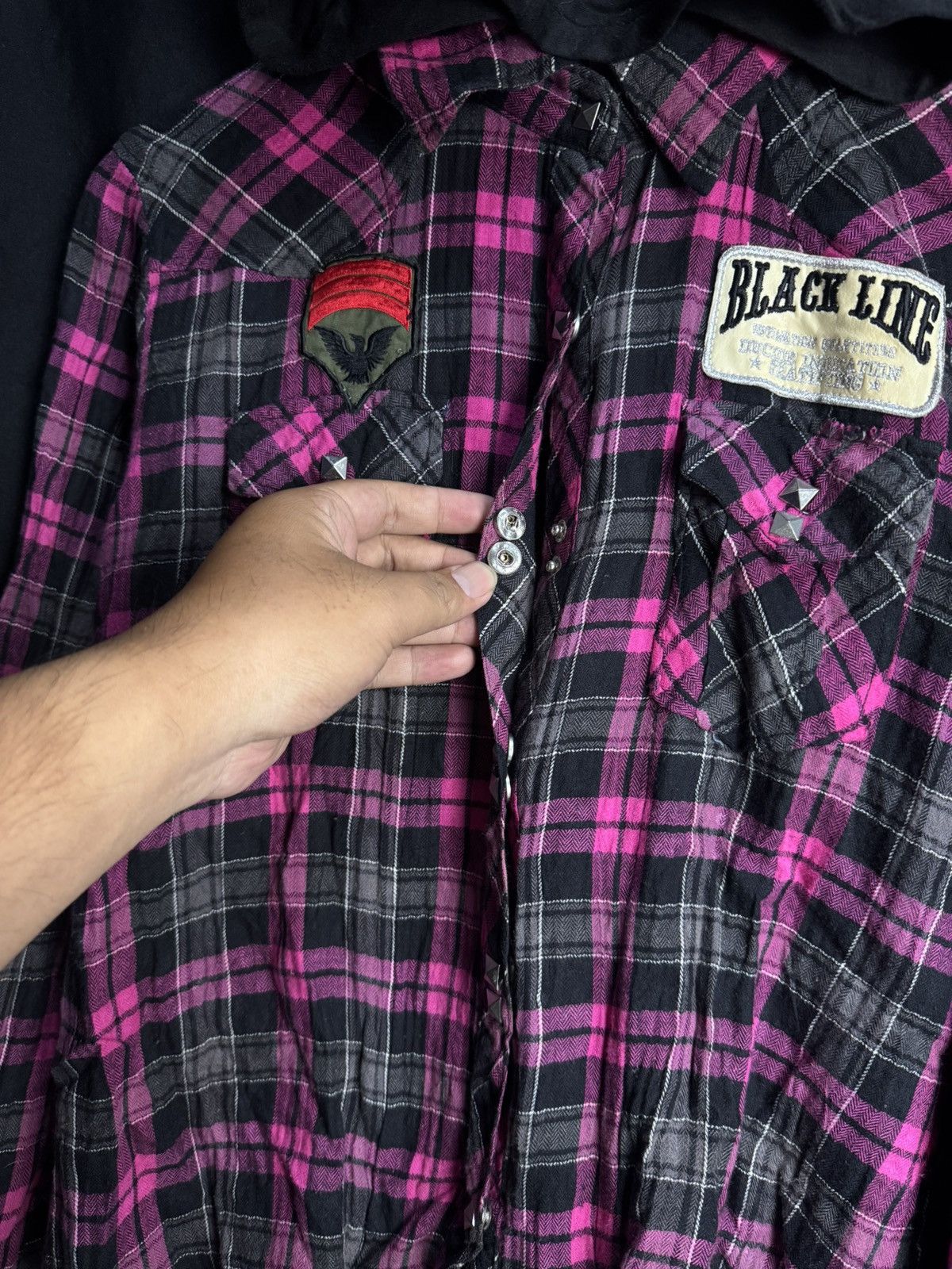 Hysteric Glamour Double Layers Punk Styled Jessy Logan Shirt Hoodie Size US S / EU 44-46 / 1 - 5 Thumbnail