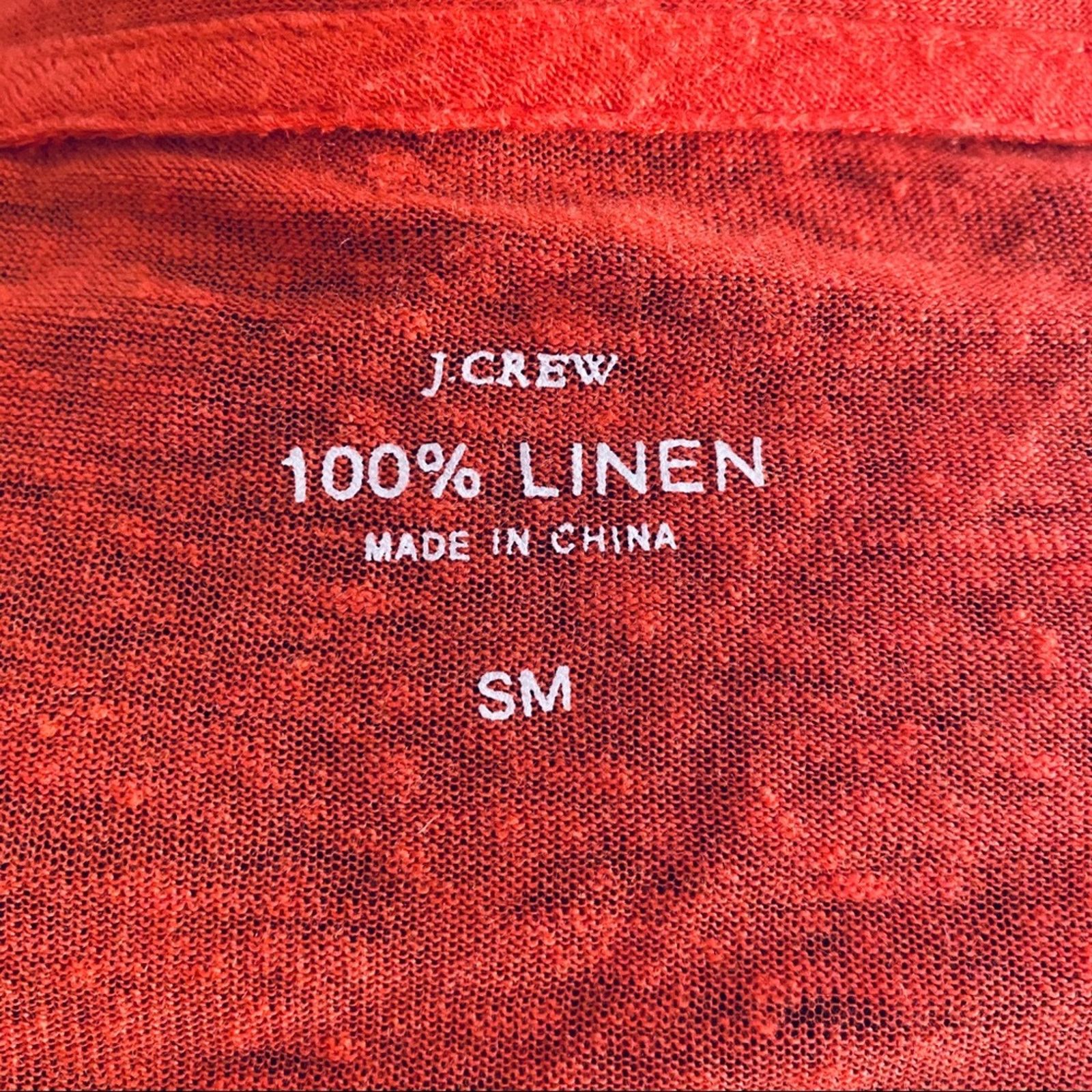 J.Crew J Crew dark orange linen long cardigan Size S / US 4 / IT 40 - 4 Thumbnail