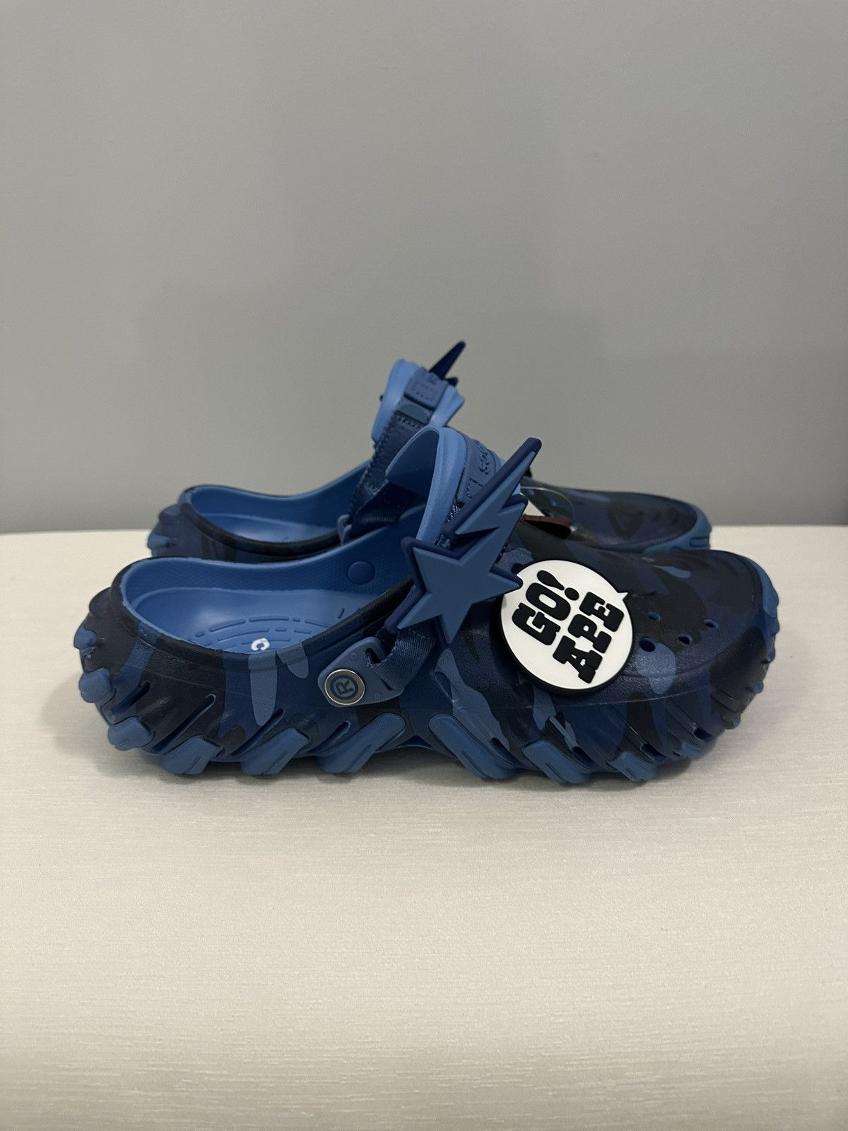 Bape × Crocs Bape X Crocs Blue Echo’s (Size 11) Size US 11 / EU 44 - 3 Thumbnail