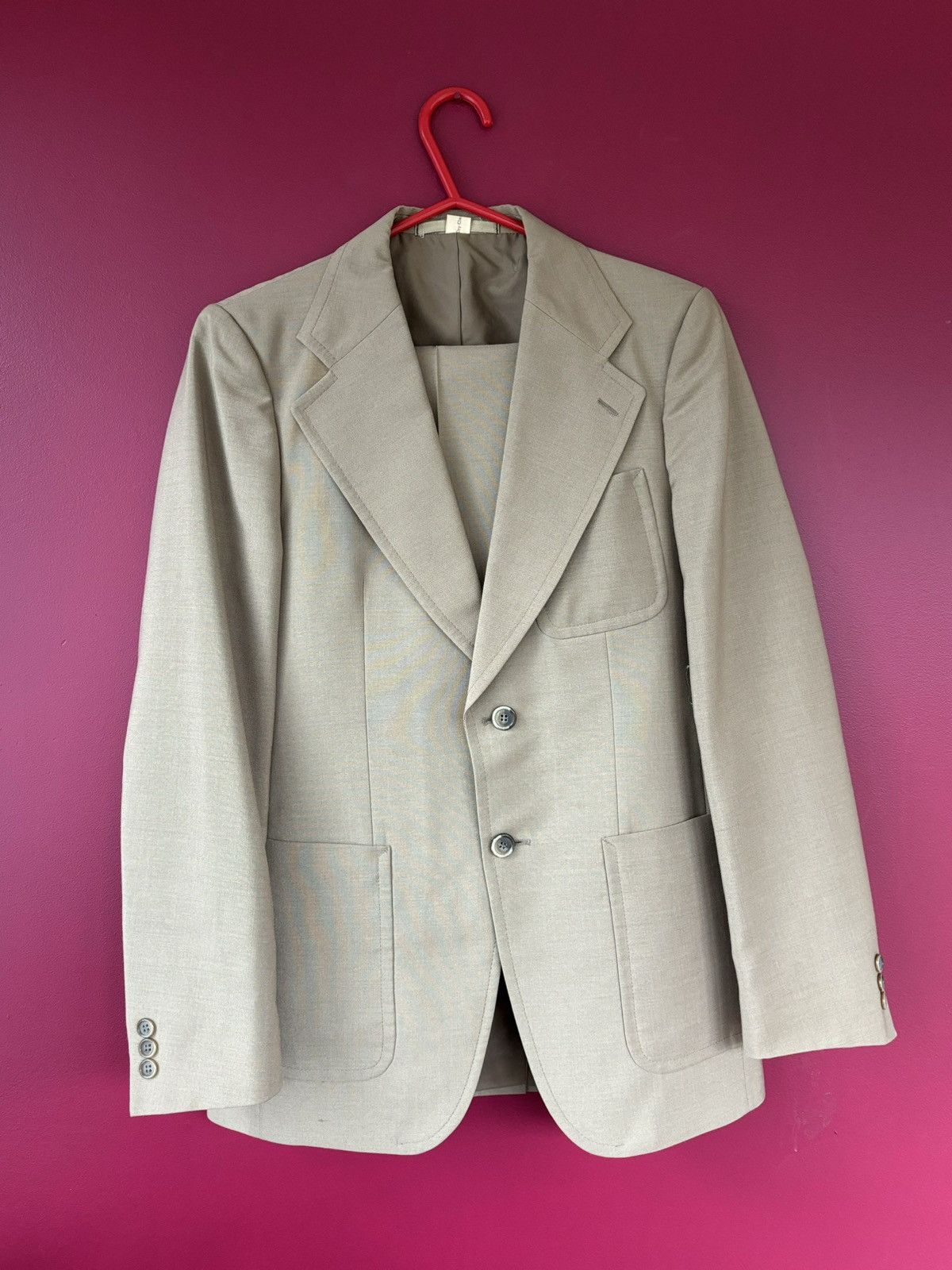 Le Chateau × Vintage 60s Two Piece Suit Vintage Le Chateau Trevira Mohair France Size 36R - 2 Thumbnail
