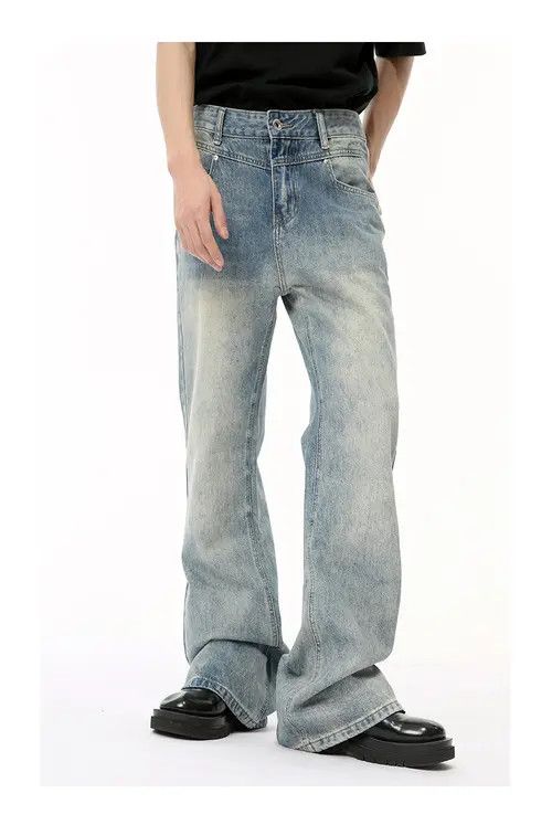Other Light blue washed patchwork flared jeans trend Size US 32 / EU 48 - 2 Thumbnail