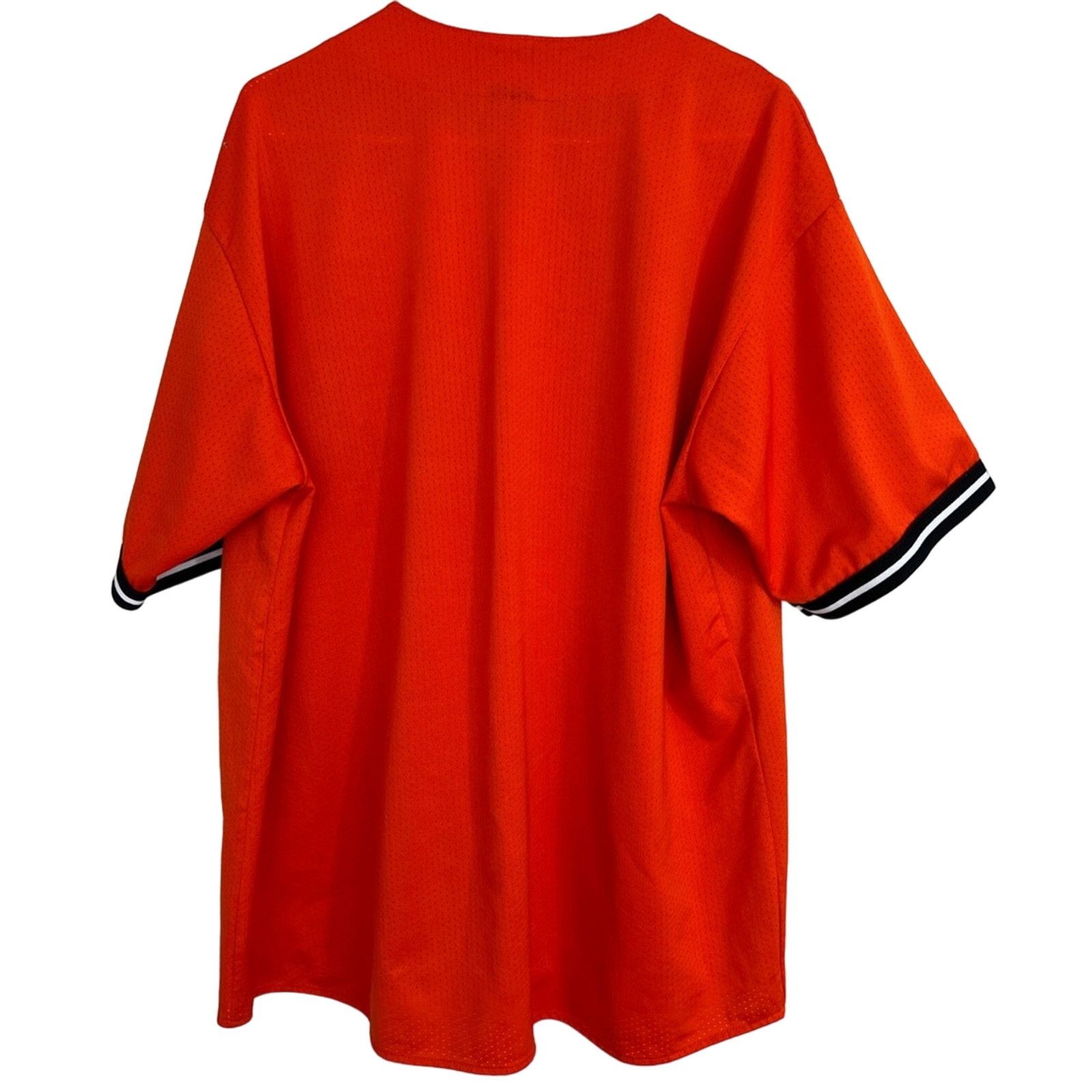 Vintage Vintage 90s Made In USA New York Yankees Orange Black Jersey Size US XL / EU 56 / 4 - 3 Thumbnail