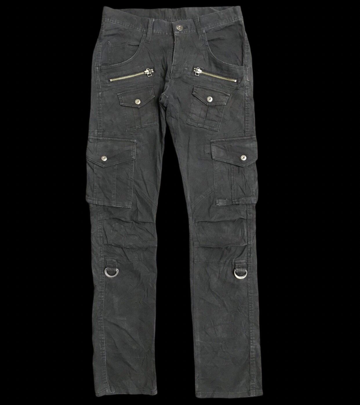 Japanese Brand CP332 RATTLE TRAP Japan 8 Pockets Skinny Cargo Pant Size US 29 - 1 Thumbnail