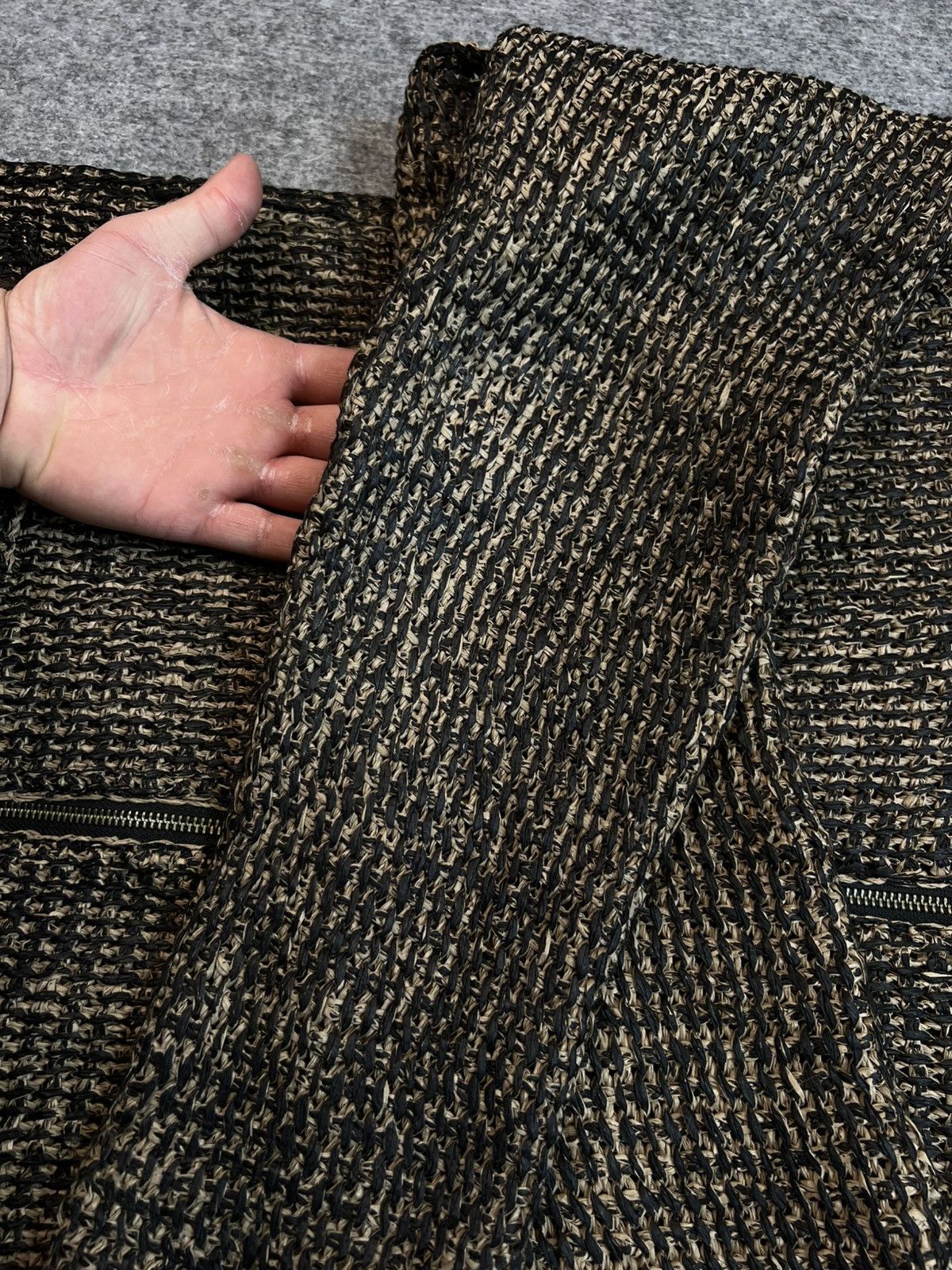 Issey Miyake VINTAGE ARCHIVE ISSEY MIYAKE JAPAN PAPER KNIT HAND MADE SWEA Size US XL / EU 56 / 4 - 8 Thumbnail
