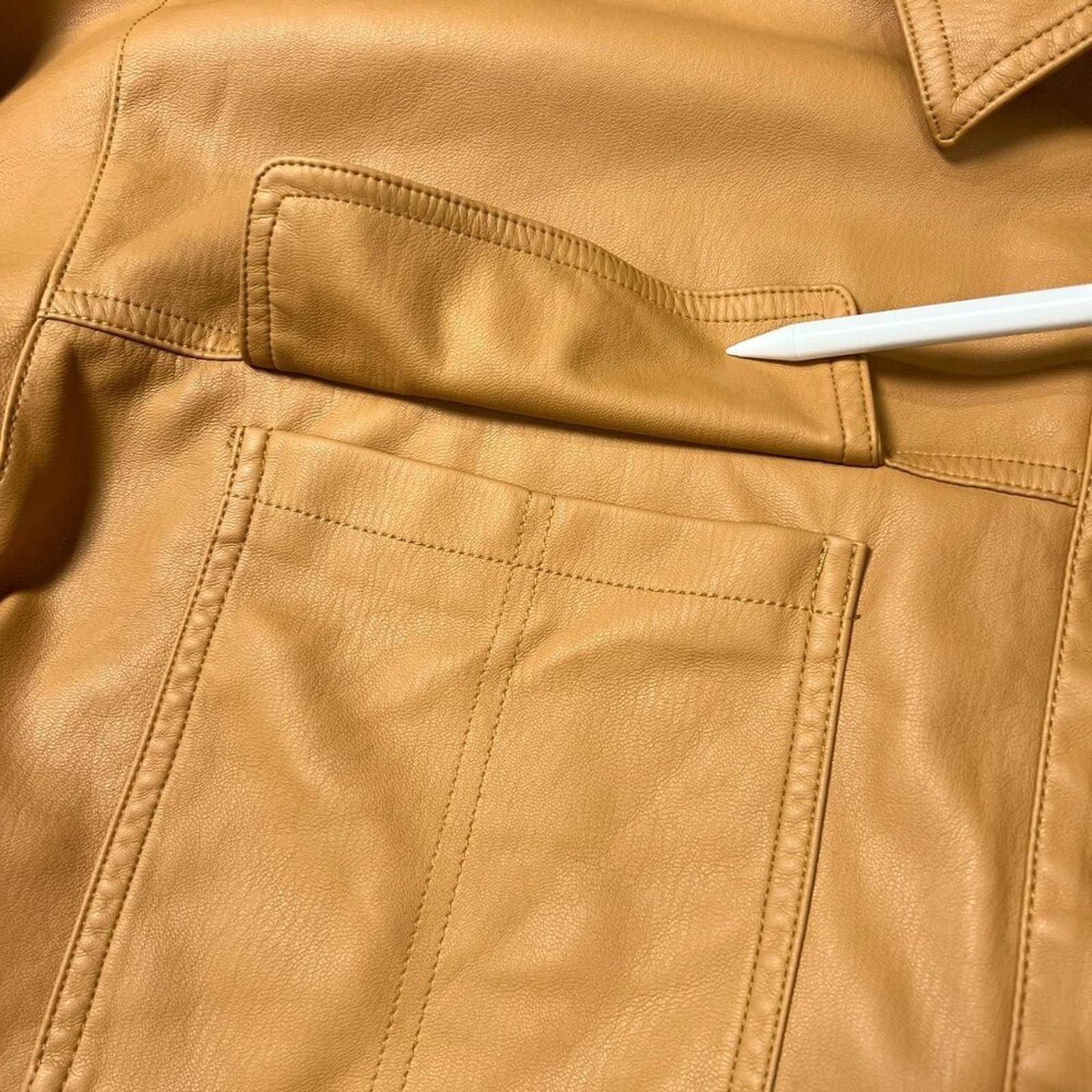 Anthropologie Maeve Oversized Vegan Leather Button Shacket Womens L Size L / US 10 / IT 46 - 7 Thumbnail