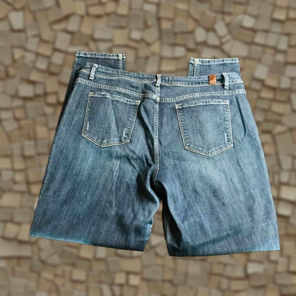 Vintage Simply Vera Vera Wang Jeans Women's Size 16 Black Denim Skinny Pockets Size 38" / US 16 / IT 52 - 1 Thumbnail