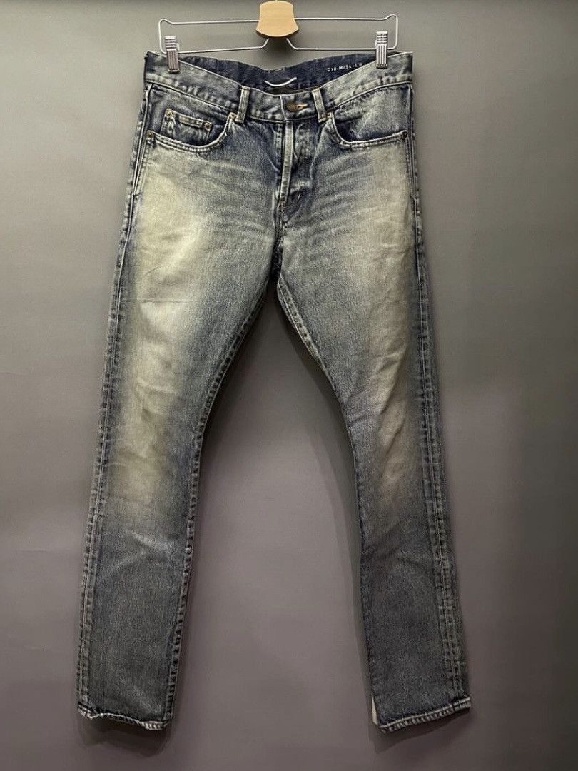 image of Saint Laurent Paris Dirty Denim Jeans, Men's (Size 30)