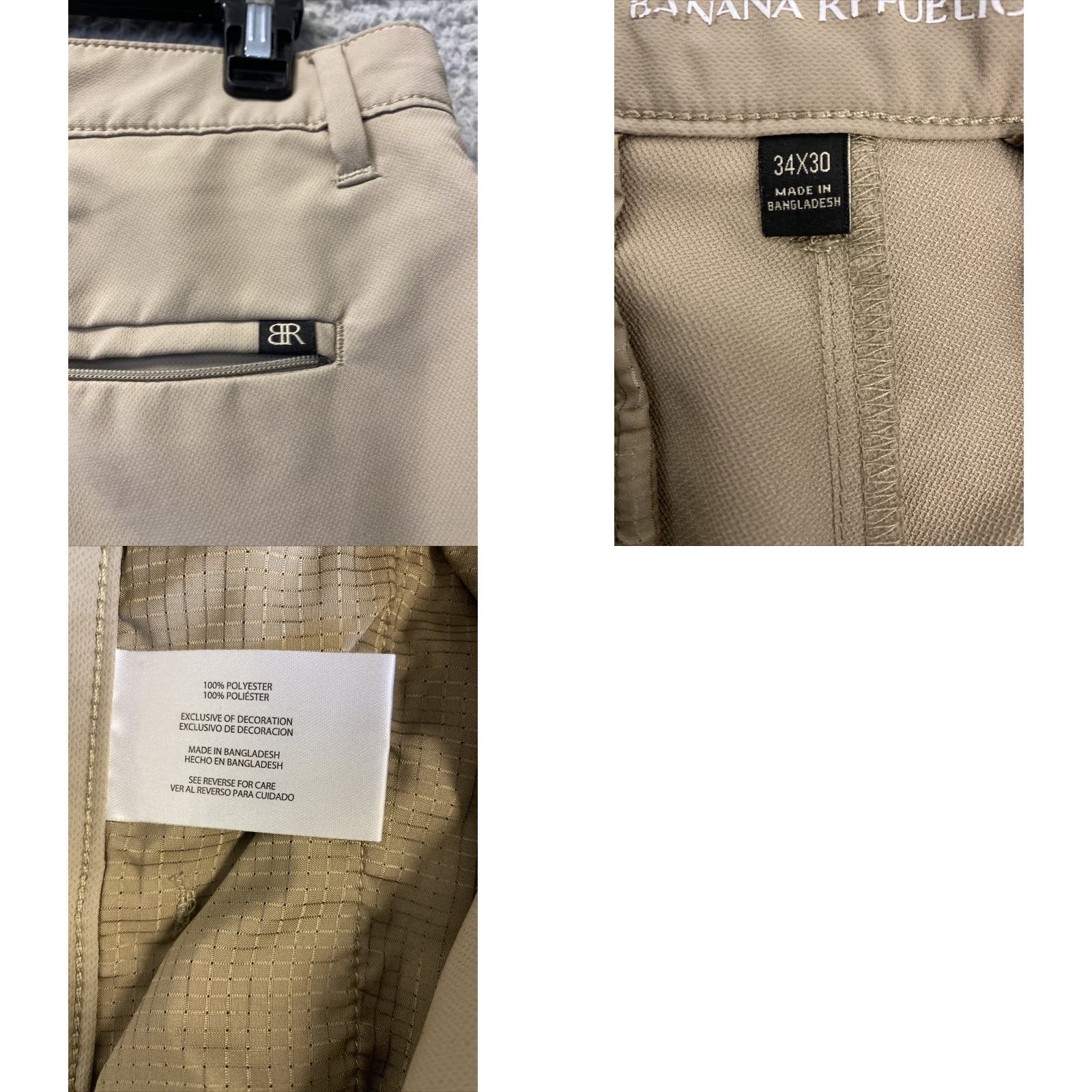 Banana Republic Banana Republic Golf Pants Mens 34X31 Beige Lightweight Comfort Performance Size US 34 / EU 50 - 8 Thumbnail
