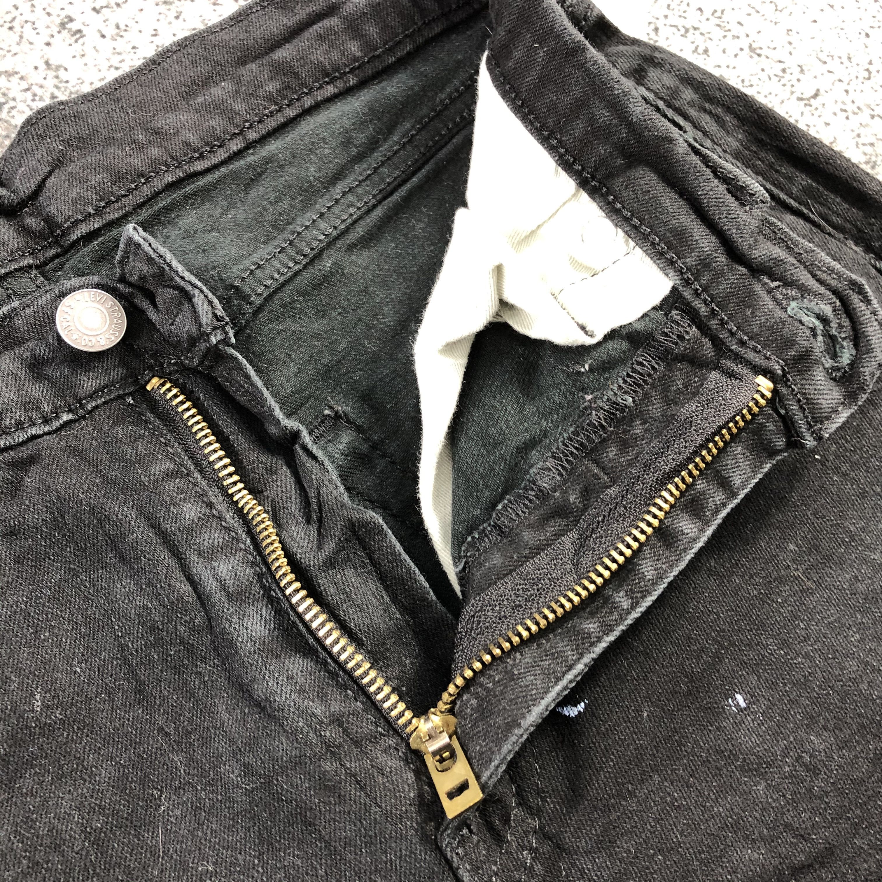 Levi's Levis 512 Jeans Faded Black Denim KJ1013 Size US 30 / EU 46 - 10 Thumbnail