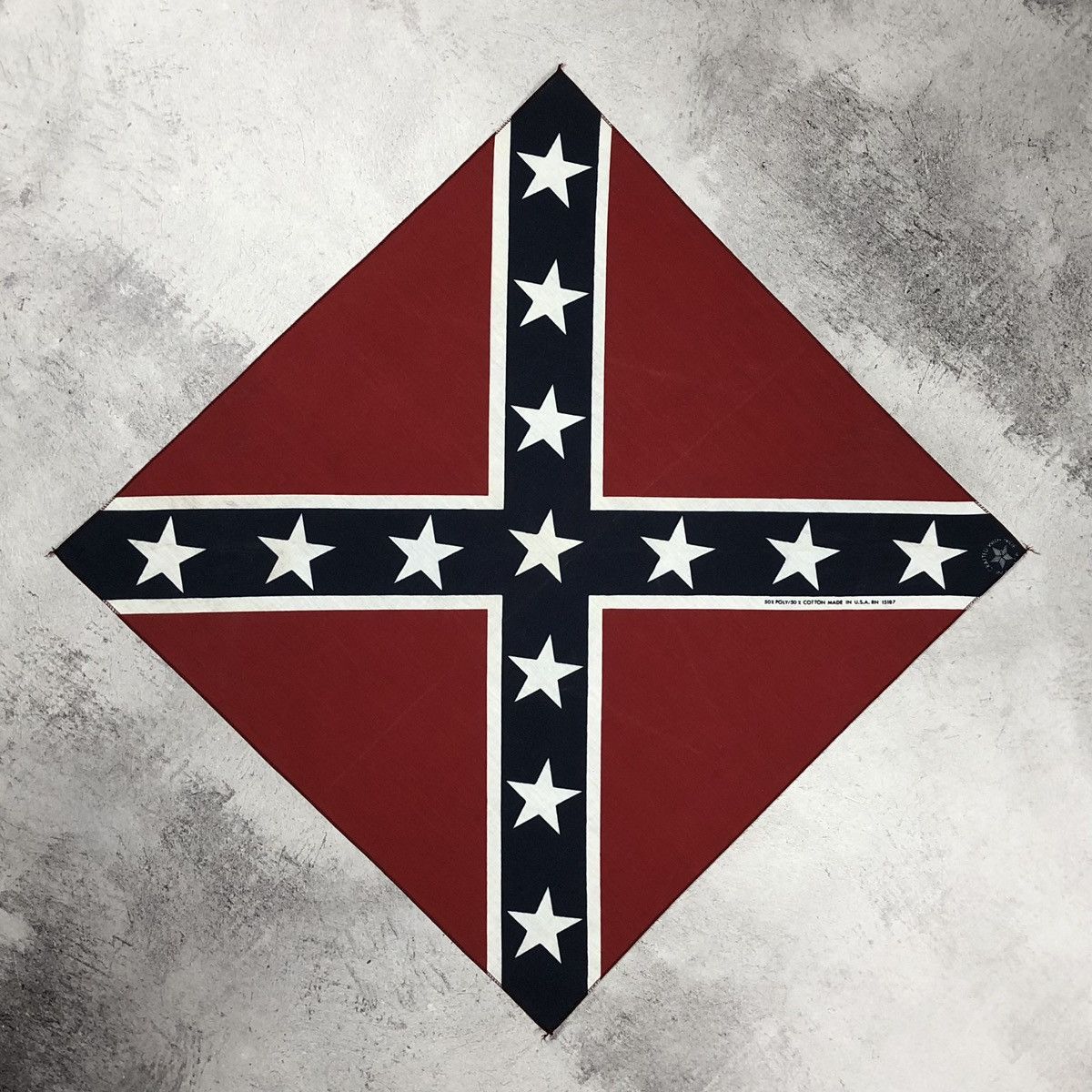 Vintage 90s Confederate Flag Bandana USA Crafted With Pride Size ONE SIZE - 4 Thumbnail