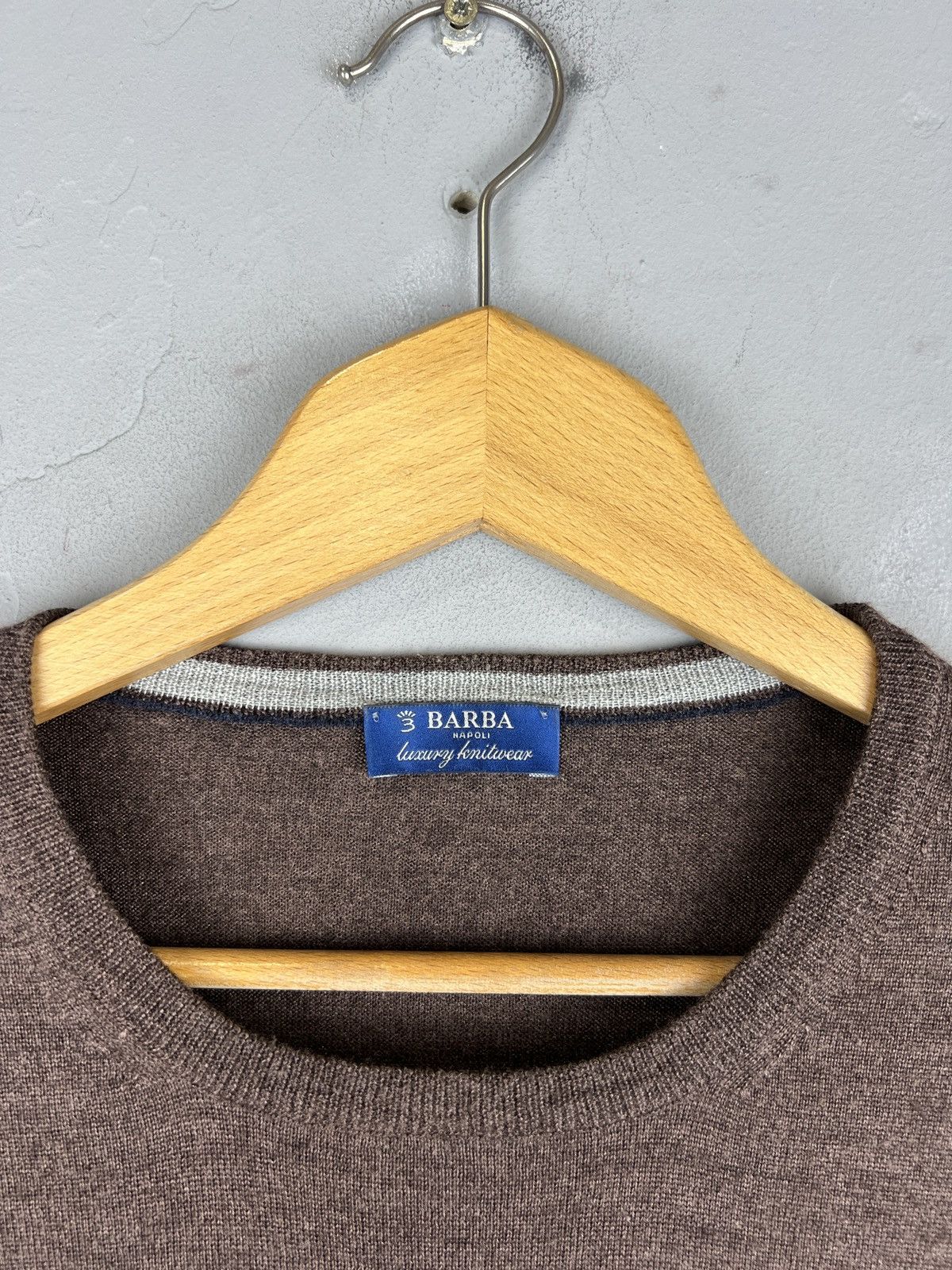 Barba Napoli Barba Napoli Wool/Silk 70/30 Mens Sweater L size Size US L / EU 52-54 / 3 - 2 Thumbnail