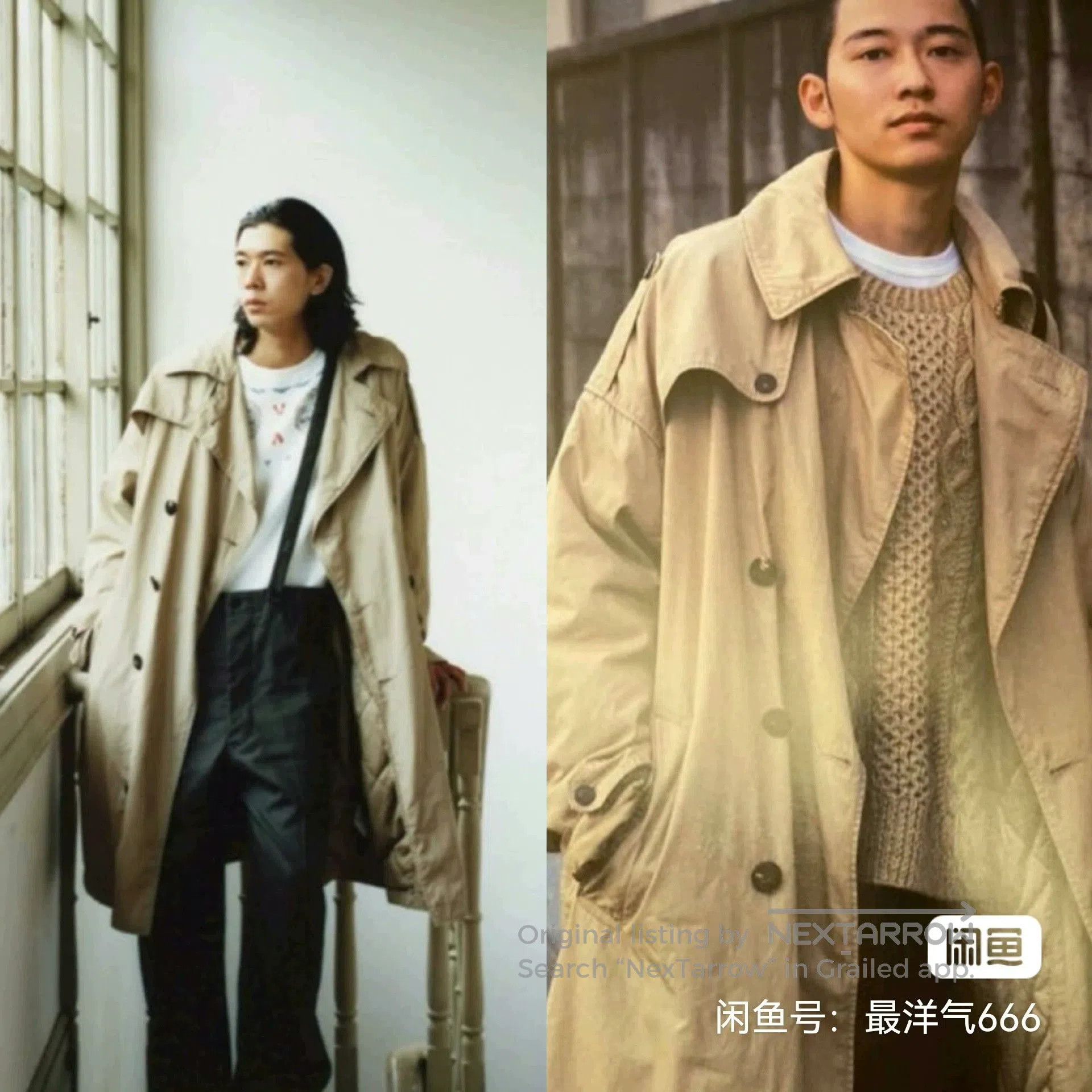 visvim dashiell trench coat in black.