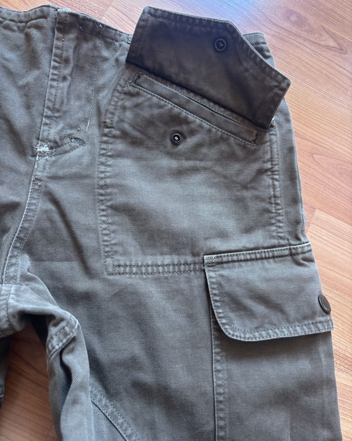 Vintage SS2003 Dolce & Gabbana Archival Military Cargo Pants Vintage Size US 29 - 3 Thumbnail