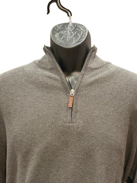 Club Room Club Room Quarter-Zip Textured Cotton Sweater Size US XXL / EU 58 / 5 - 2 Thumbnail